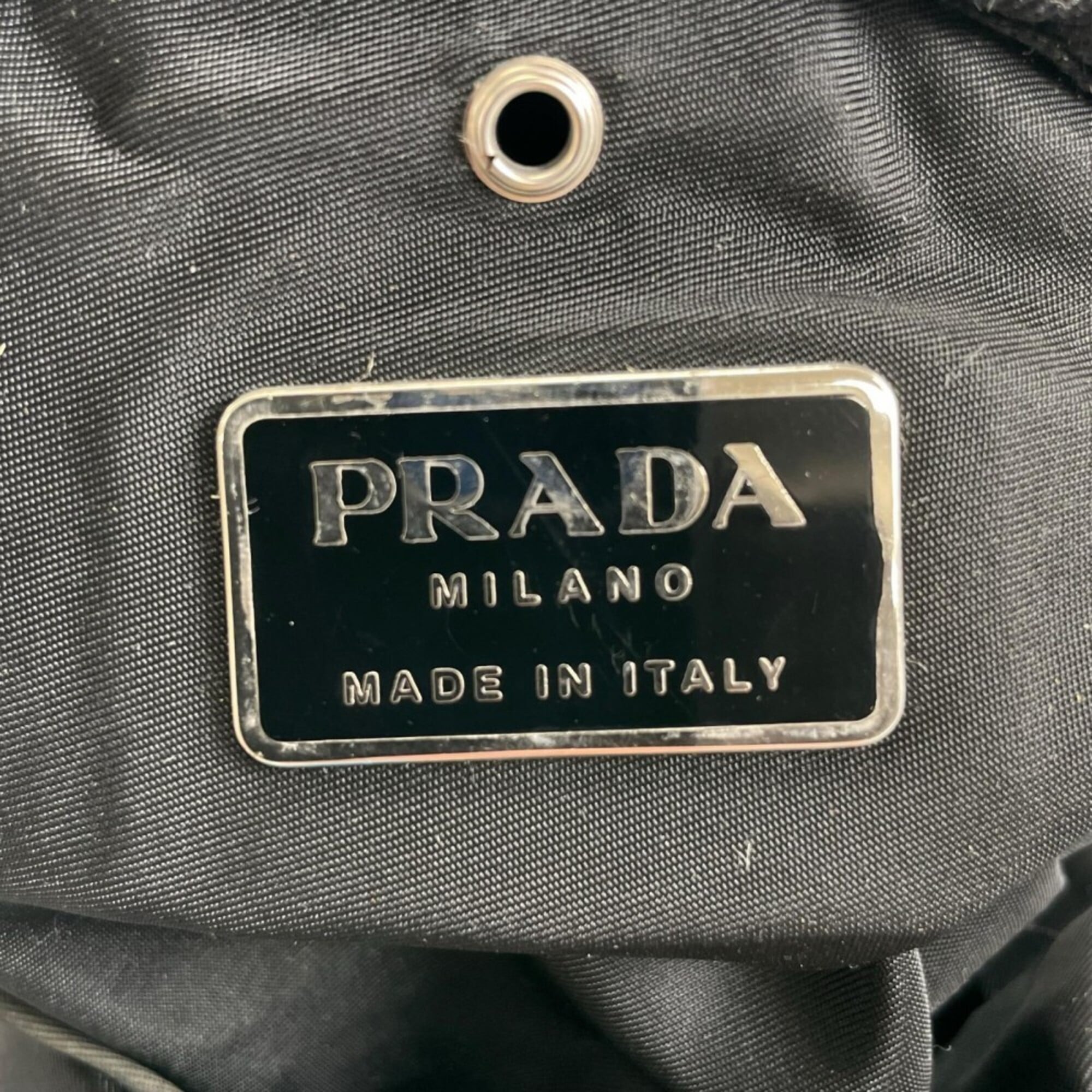 Prada Black Nylon Shoulder Bag (Pre-Owned)