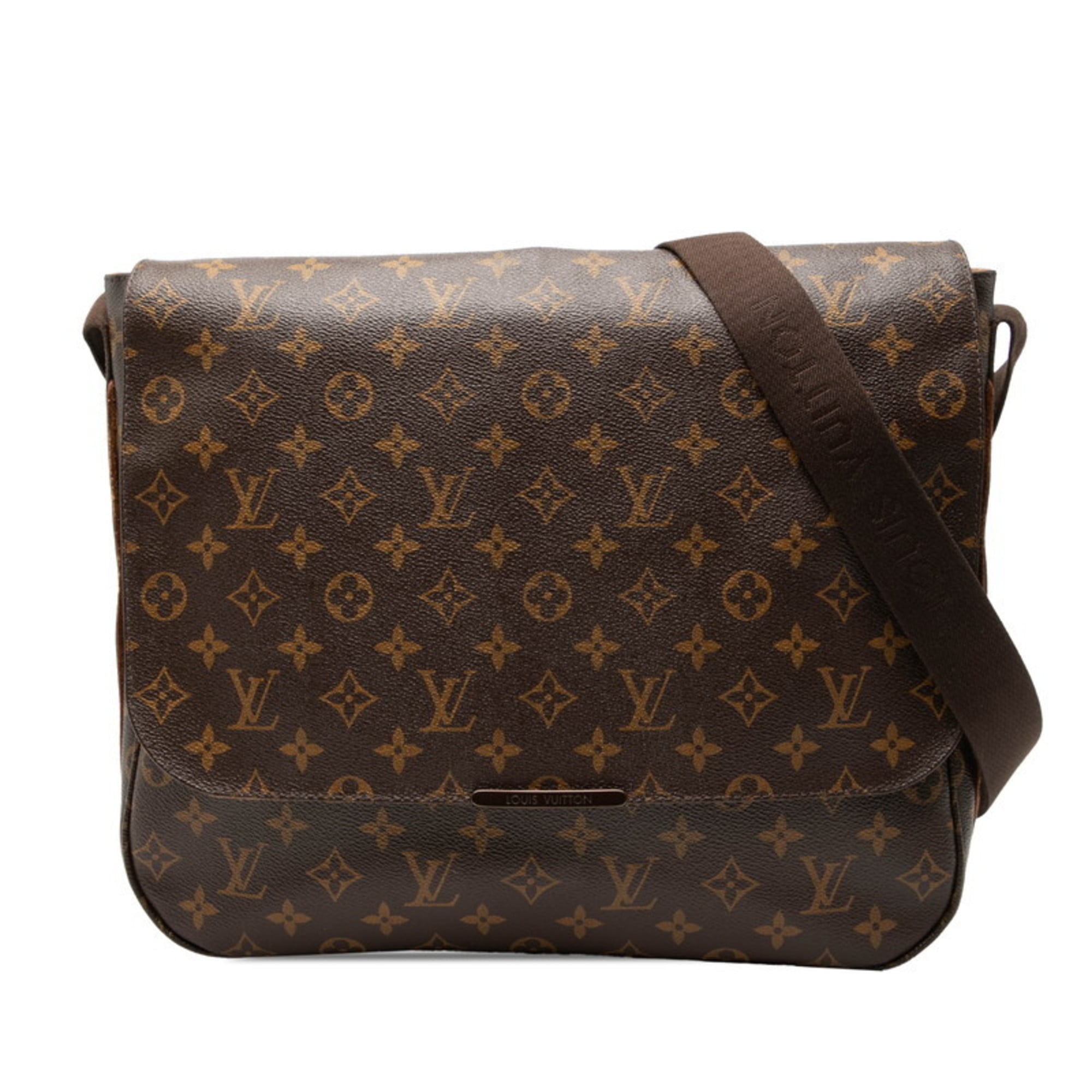 Louis Vuitton Brown Pvc Messenger Bag Shoulder Bag (Pre-Owned)