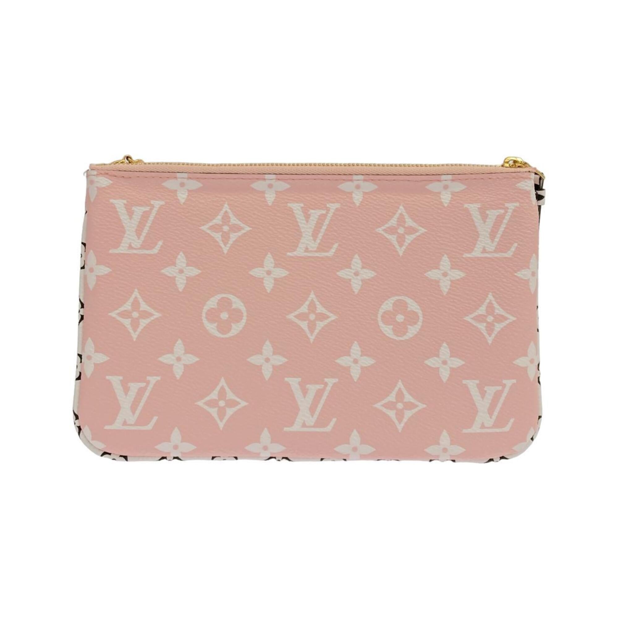 Louis Vuitton Rouge Coated Canvas Pochette Shoulder Bag (Pre-Owned)