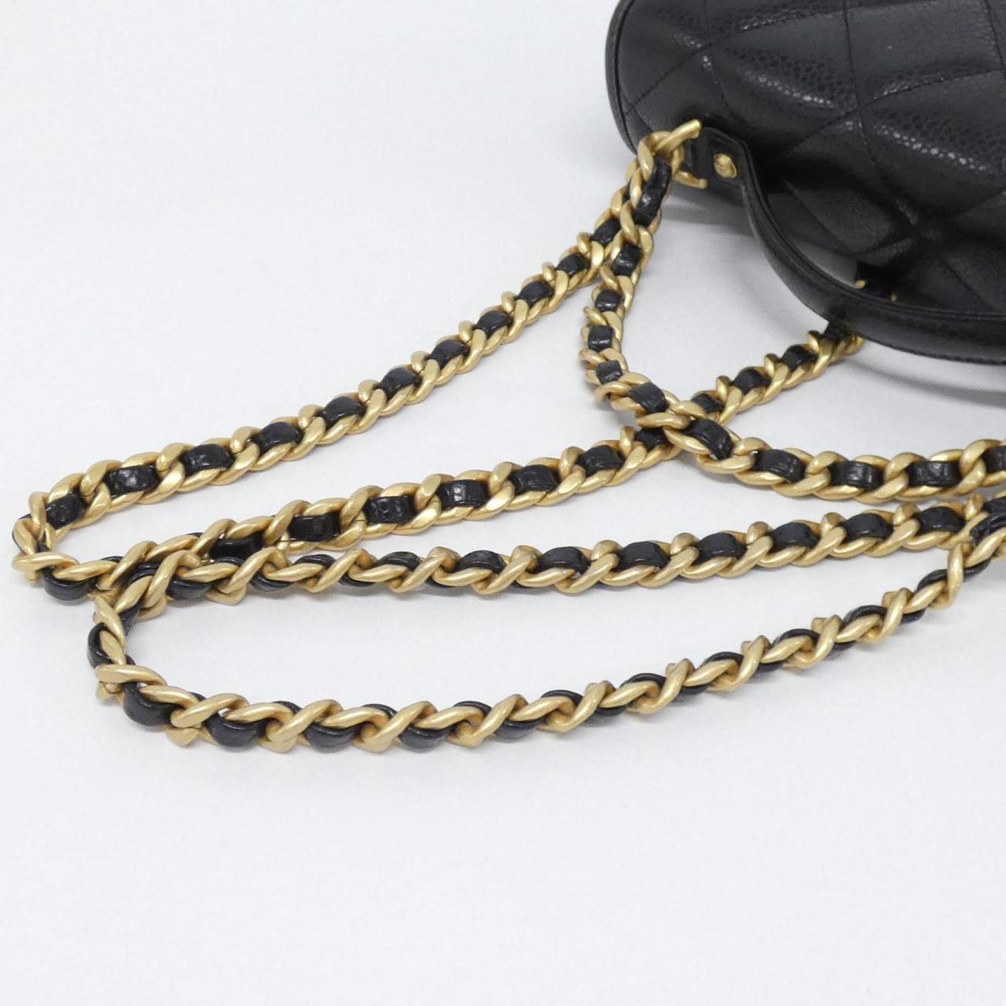 Chanel Black Grained Calfskin Backpack (Pre-Owned)