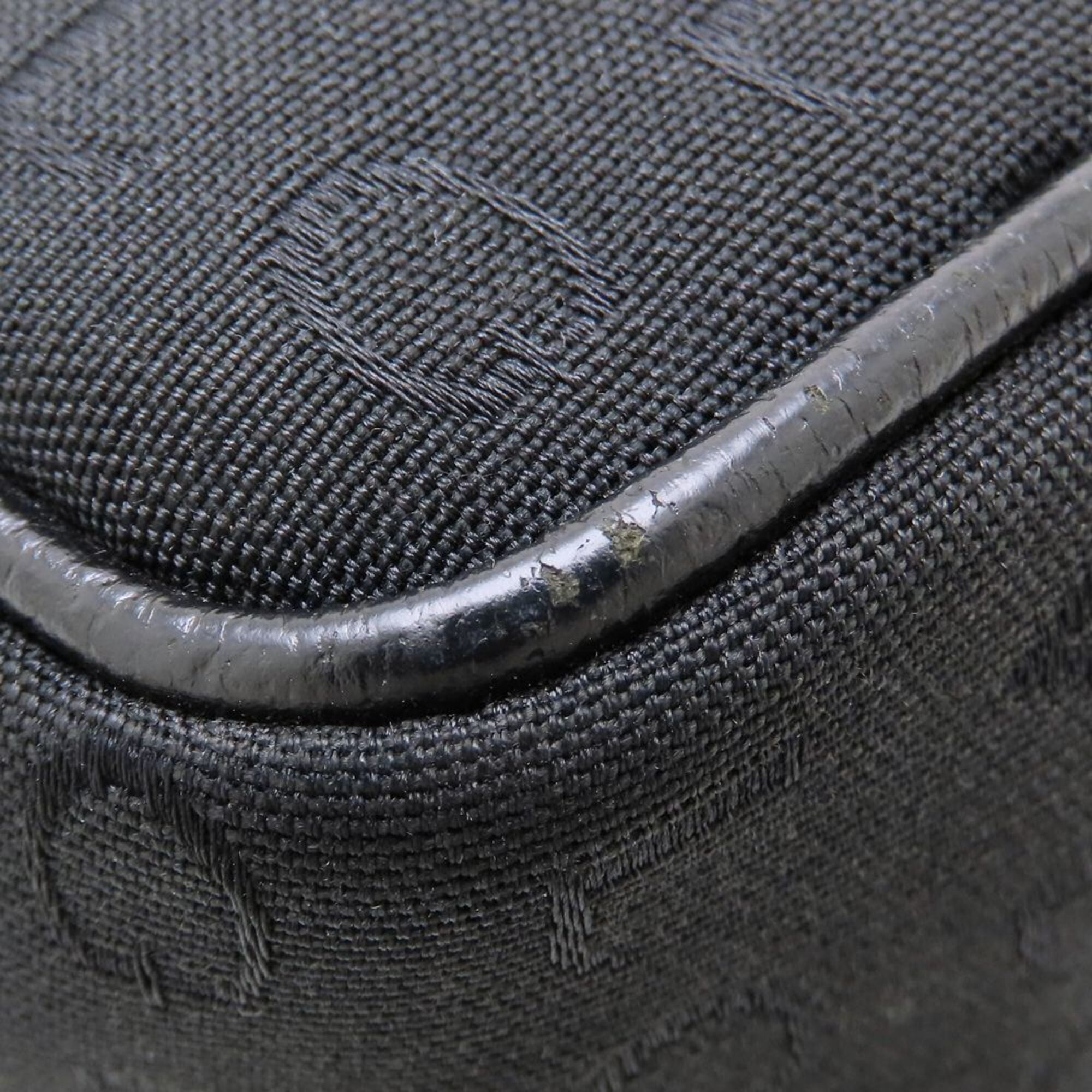 Bvlgari Black Canvas Leather Shoulder Bag (Pre-Owned)