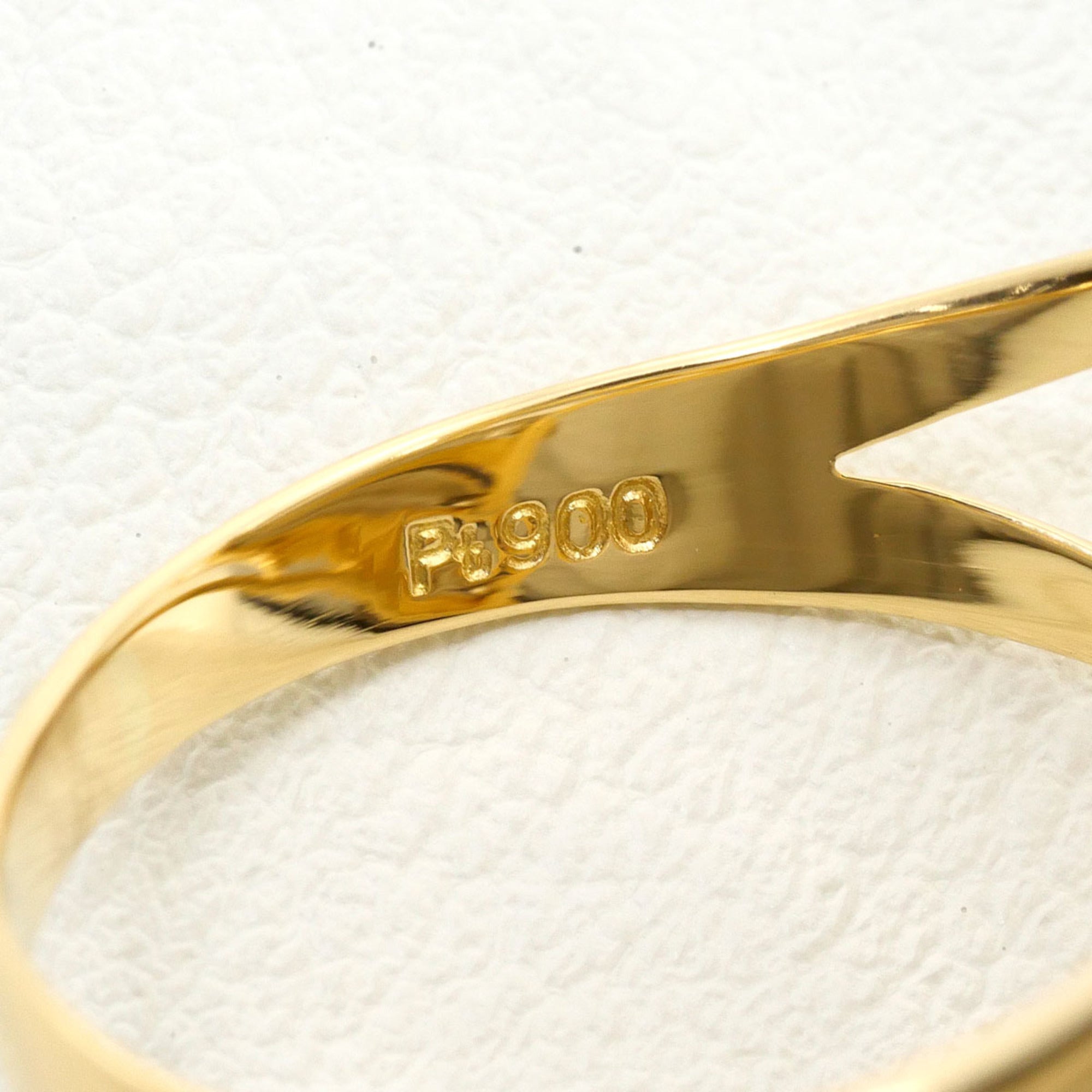 Unbranded Platinum Yellow Gold Yellow Gold (18K) Platinum 900 Band Ring (Pre-Owned)