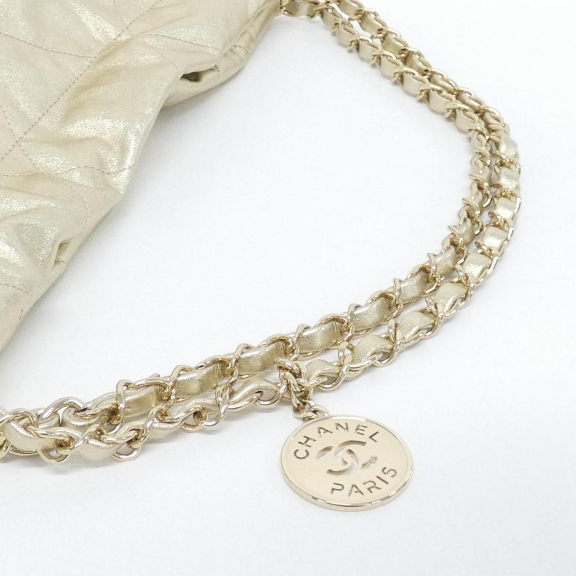 Chanel Gold Pouch Shoulder Bag (Pre-Owned)