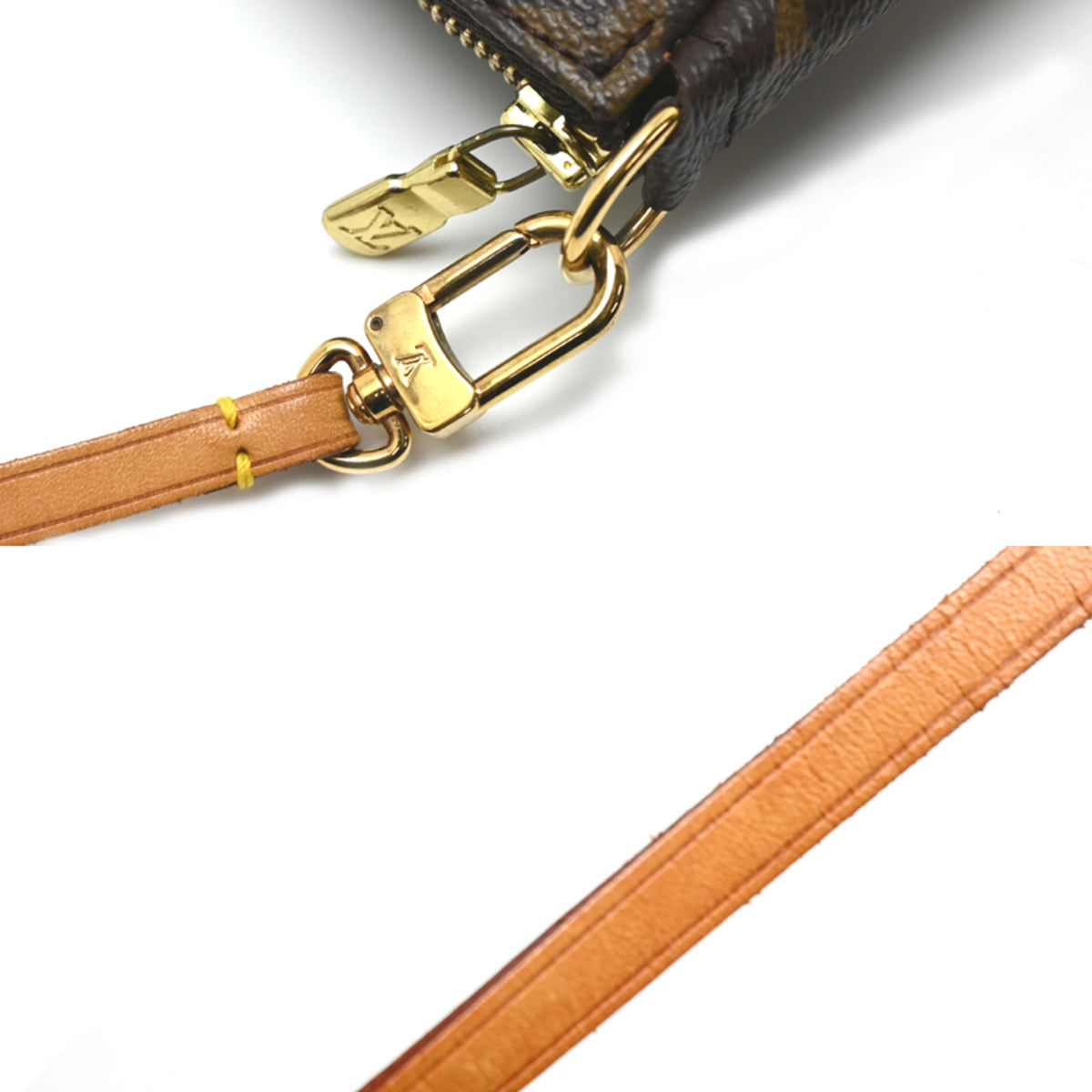 Louis Vuitton Brown Monogram Pochette Shoulder Bag (Pre-Owned)