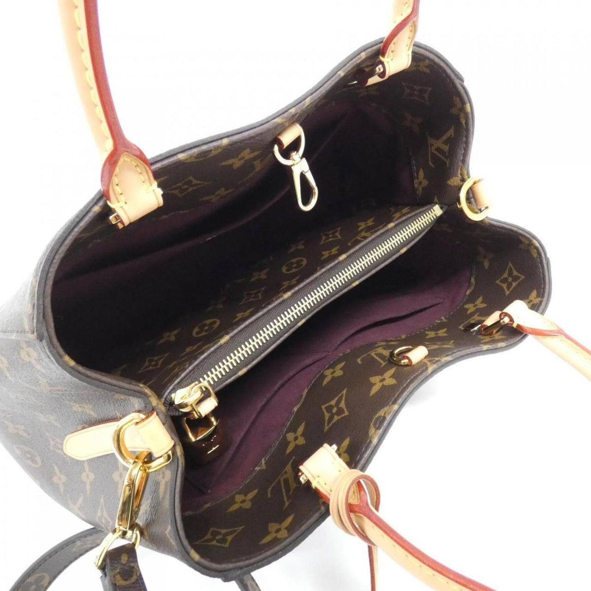 Louis Vuitton Marron Coated Canvas Handbag (Pre-Owned)
