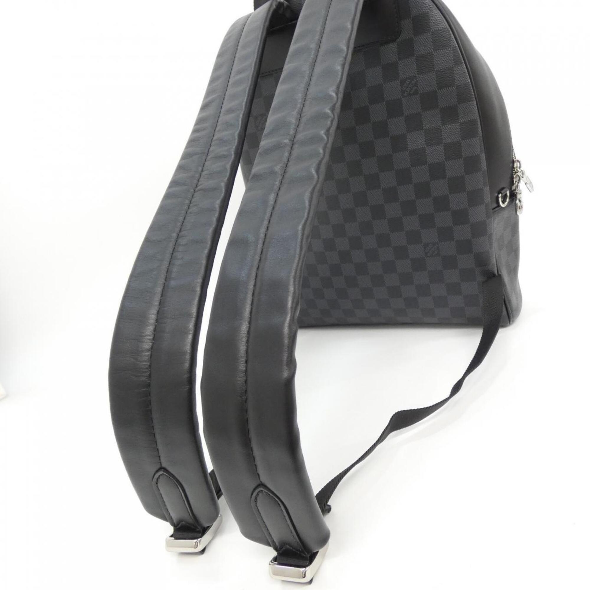 Louis Vuitton Dark Gray Graphite Coated Canvas Backpack (Pre-Owned)