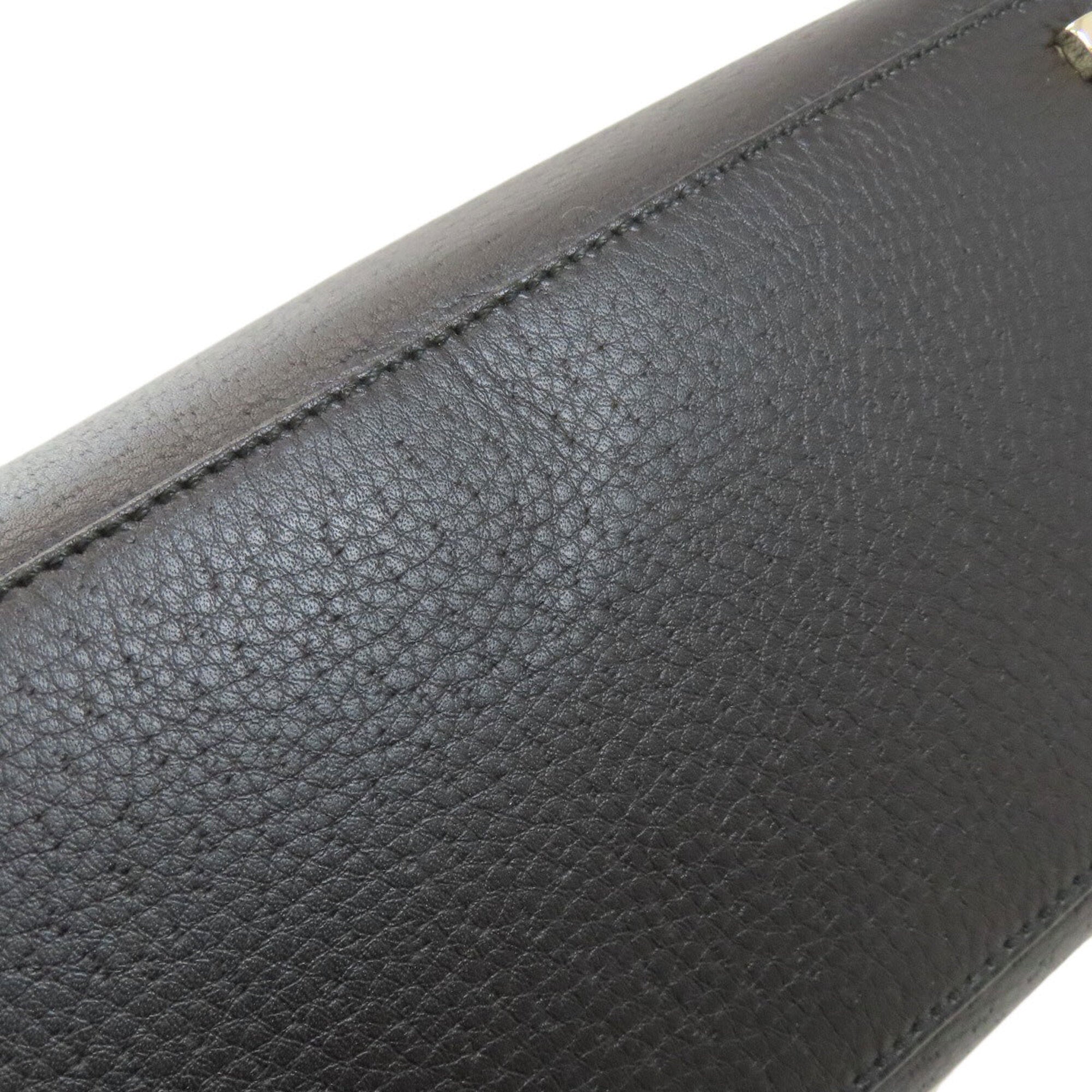 Salvatore Ferragamo Black Leather Handbag (Pre-Owned)