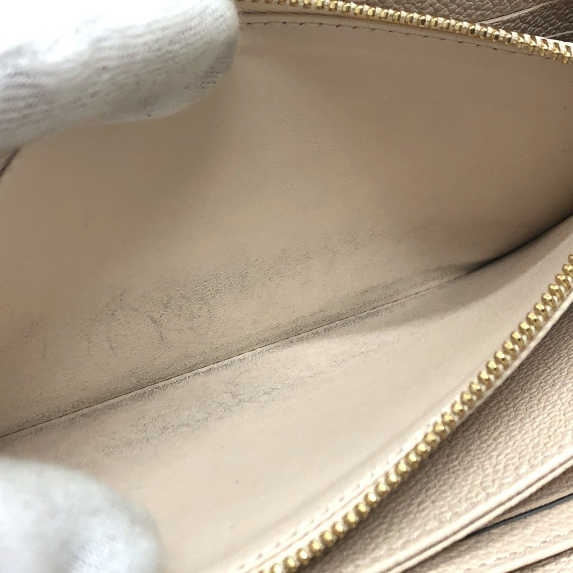 Louis Vuitton Monogram Empreinte Beige Monogram Empreinte Coin Purse/Coin Case (Pre-Owned)