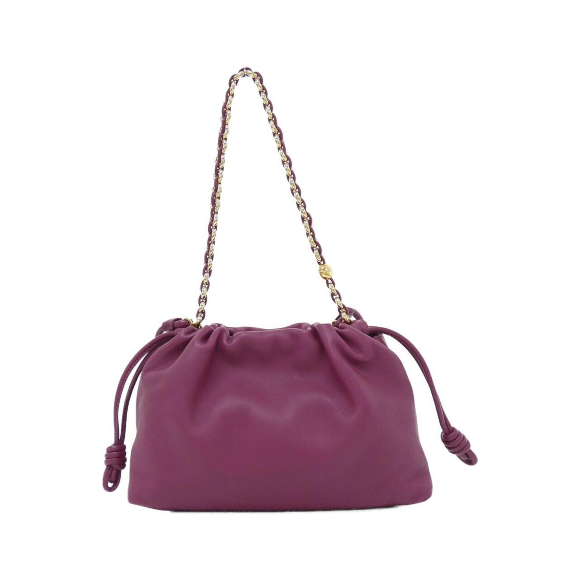 Loewe Purple Leather Handbag (Pre-Owned)