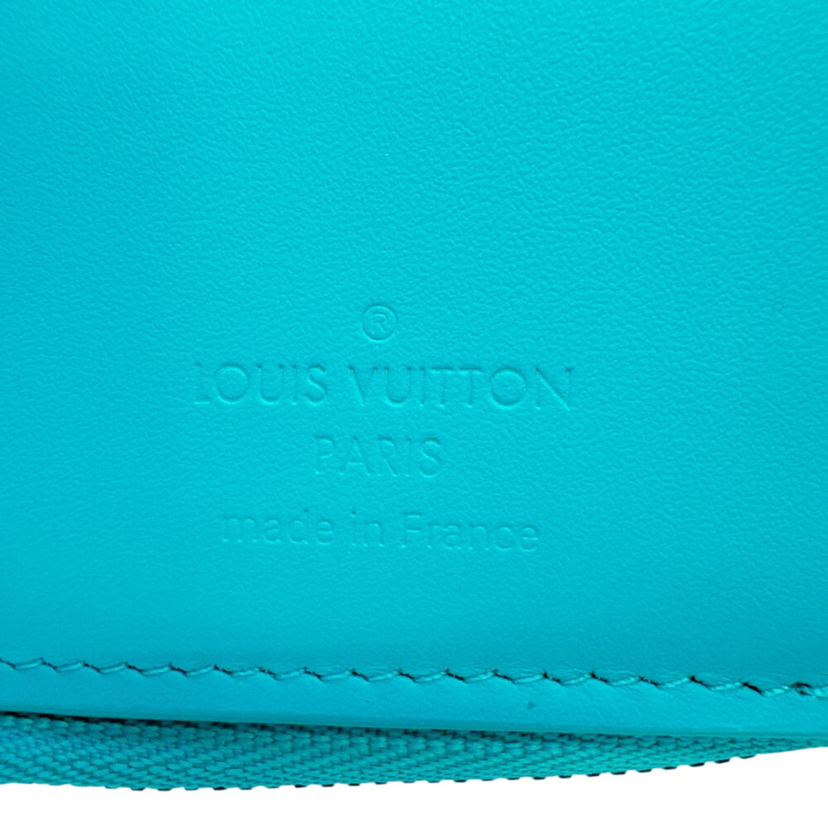 Louis Vuitton Blue Leather Wallet (Tri-Fold) (Pre-Owned)