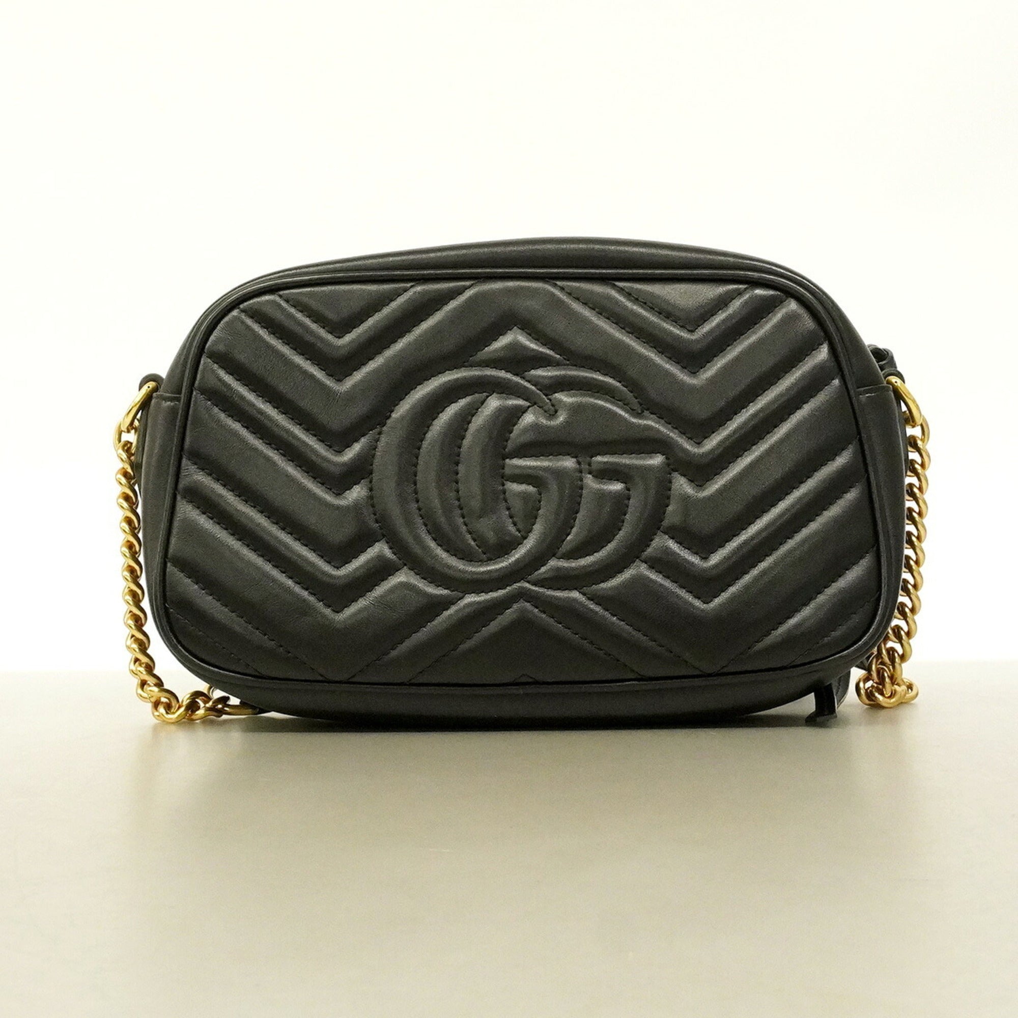 Gucci Black Leather Shoulder Bag (Pre-Owned)