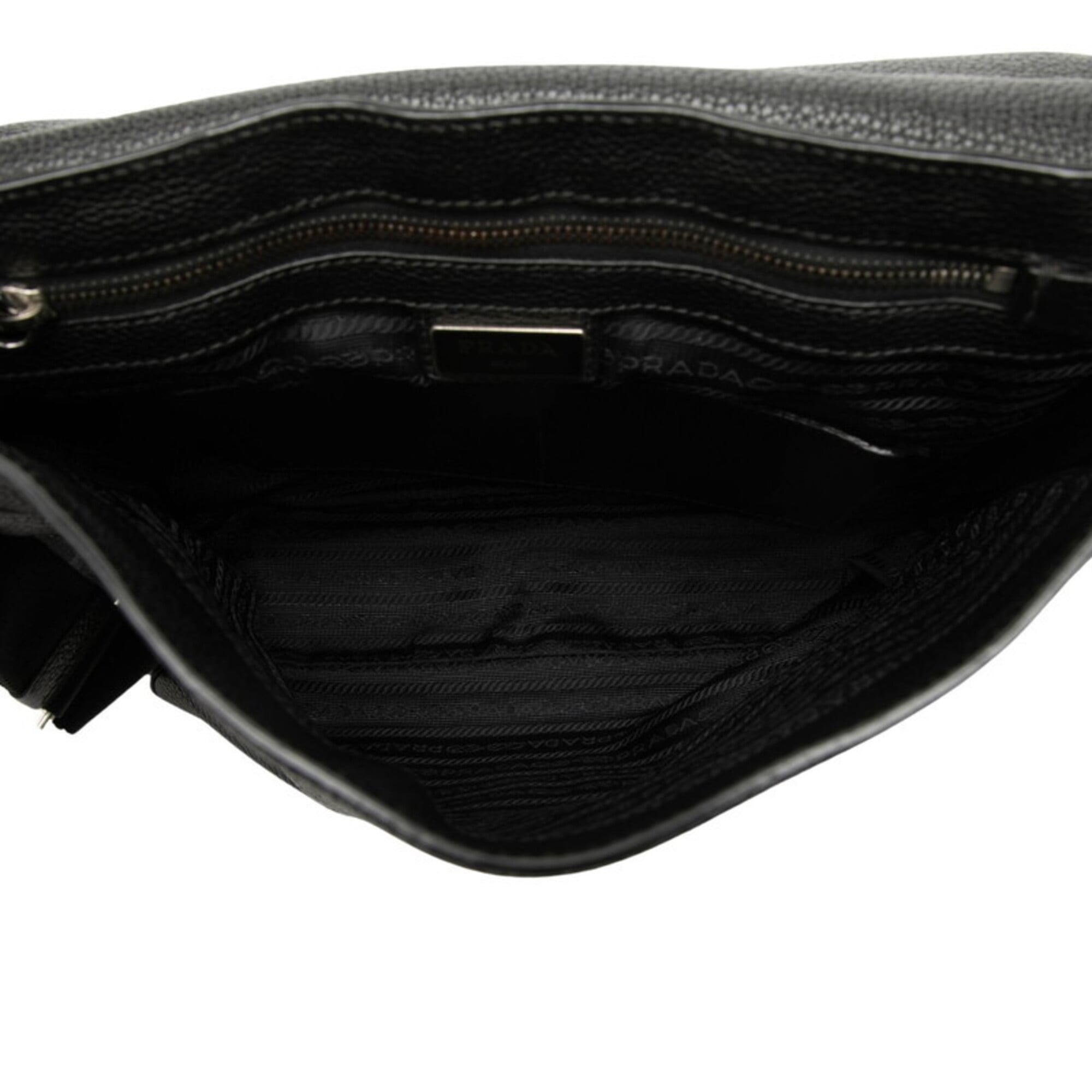 Prada Black Leather Shoulder Bag (Pre-Owned)