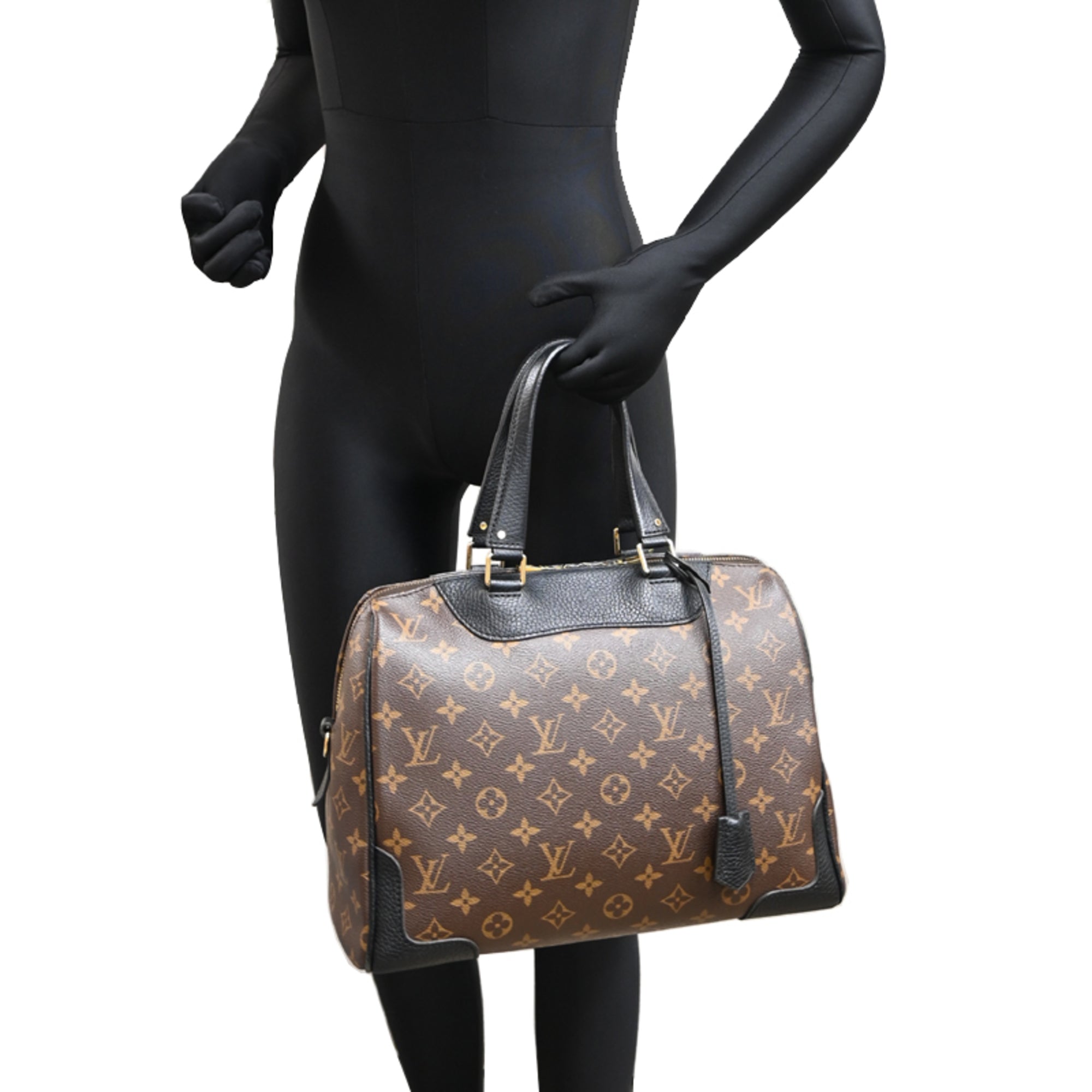 Louis Vuitton Black Brown Noir Monogram Handbag (Pre-Owned)