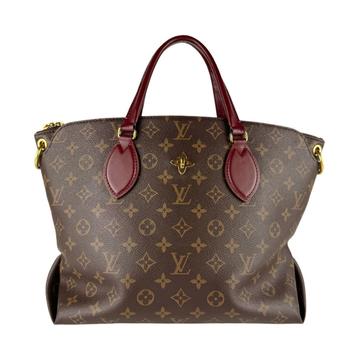 Louis Vuitton Bordeaux Brown Monogram Canvas Handbag Shoulder Bag (Pre-Owned)