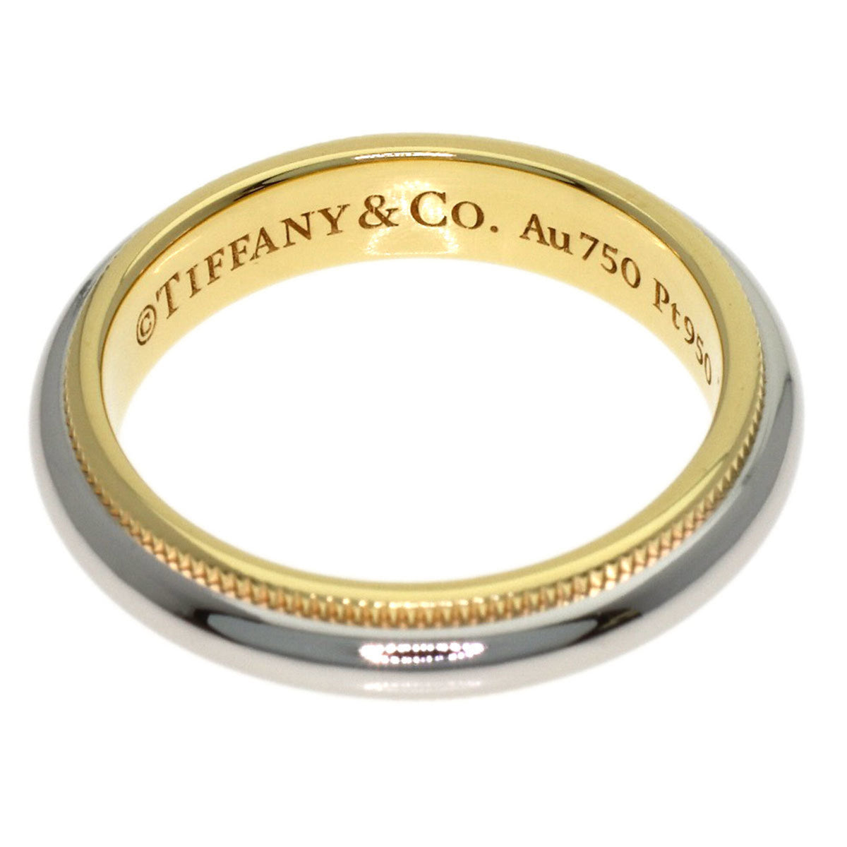 Tiffany Yellow Gold (18K) Platinum 950 Band Ring (Pre-Owned)