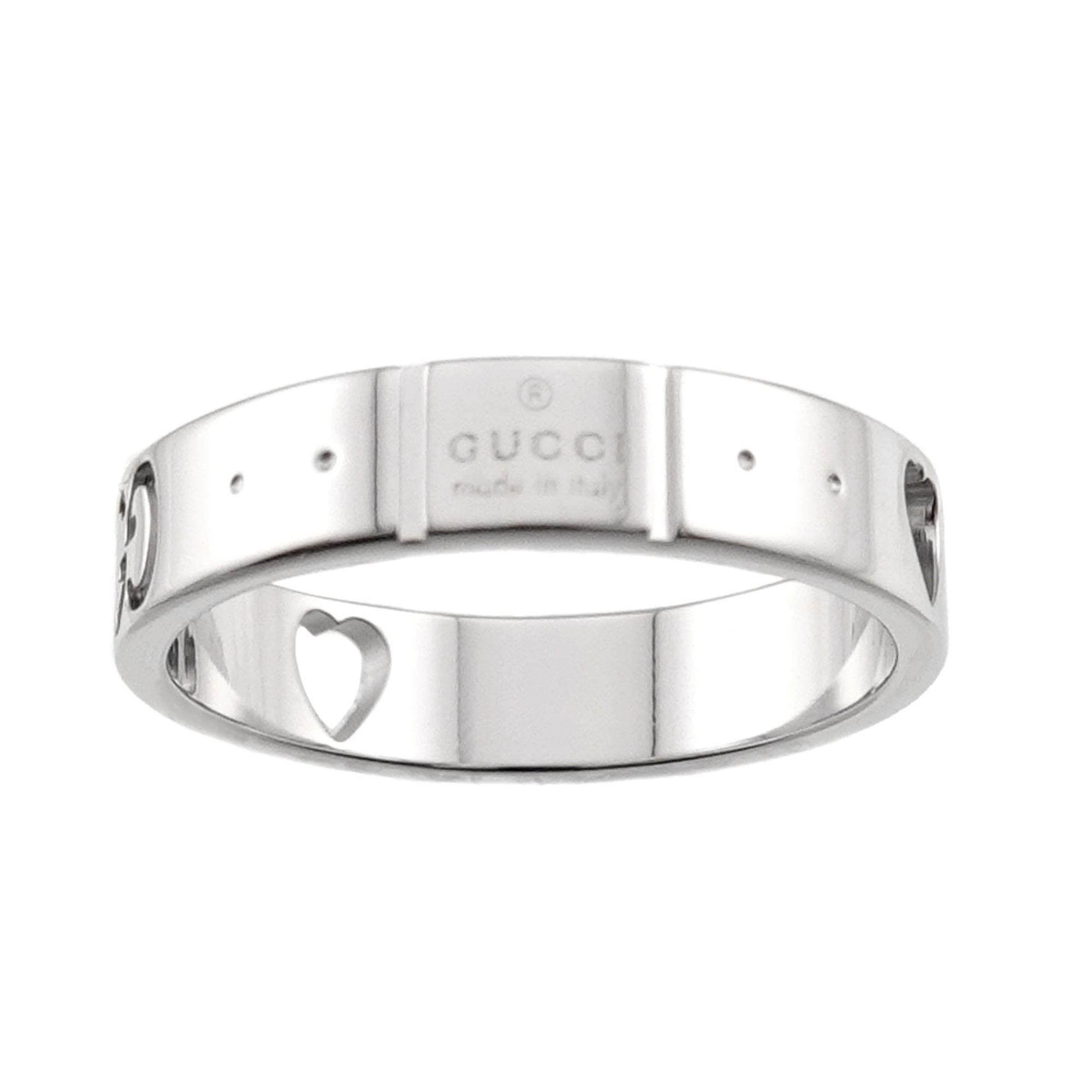 Gucci White Gold (18K) Band Ring (Pre-Owned)