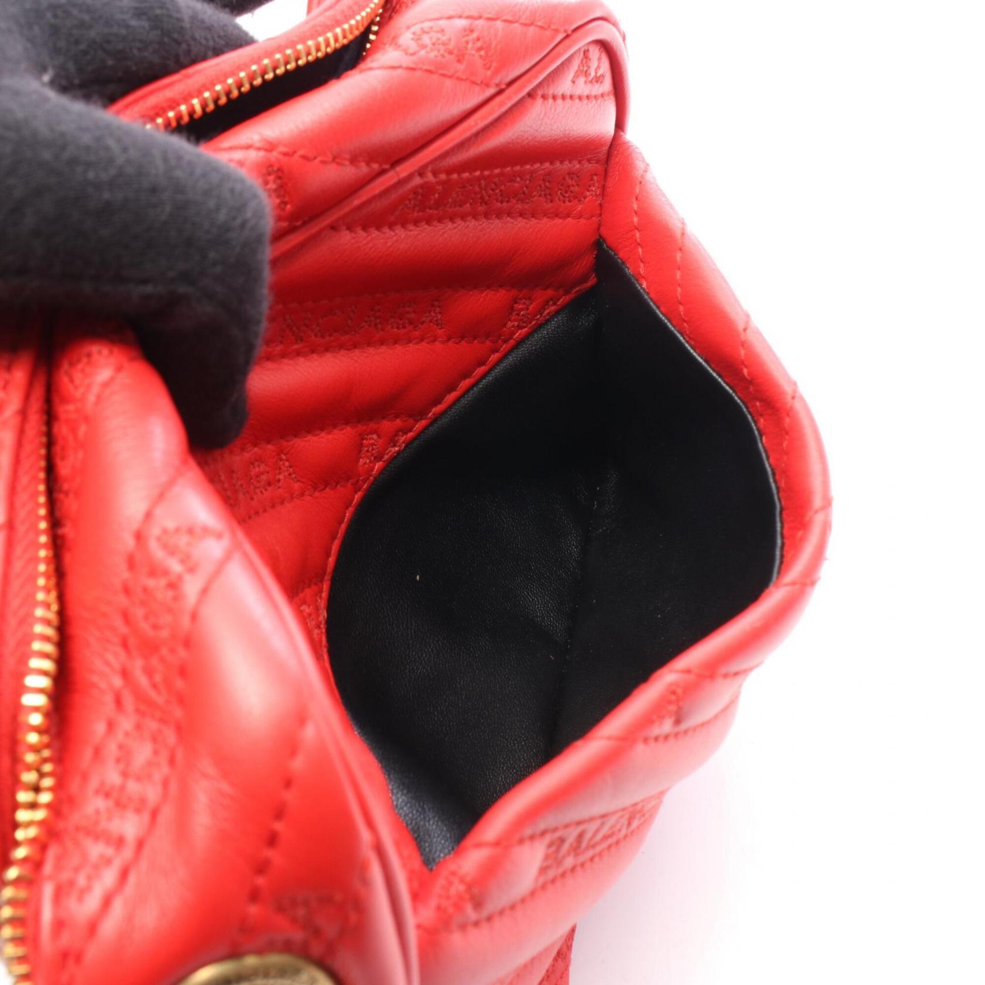 Balenciaga Red Color Leather Handbag Shoulder Bag (Pre-Owned)