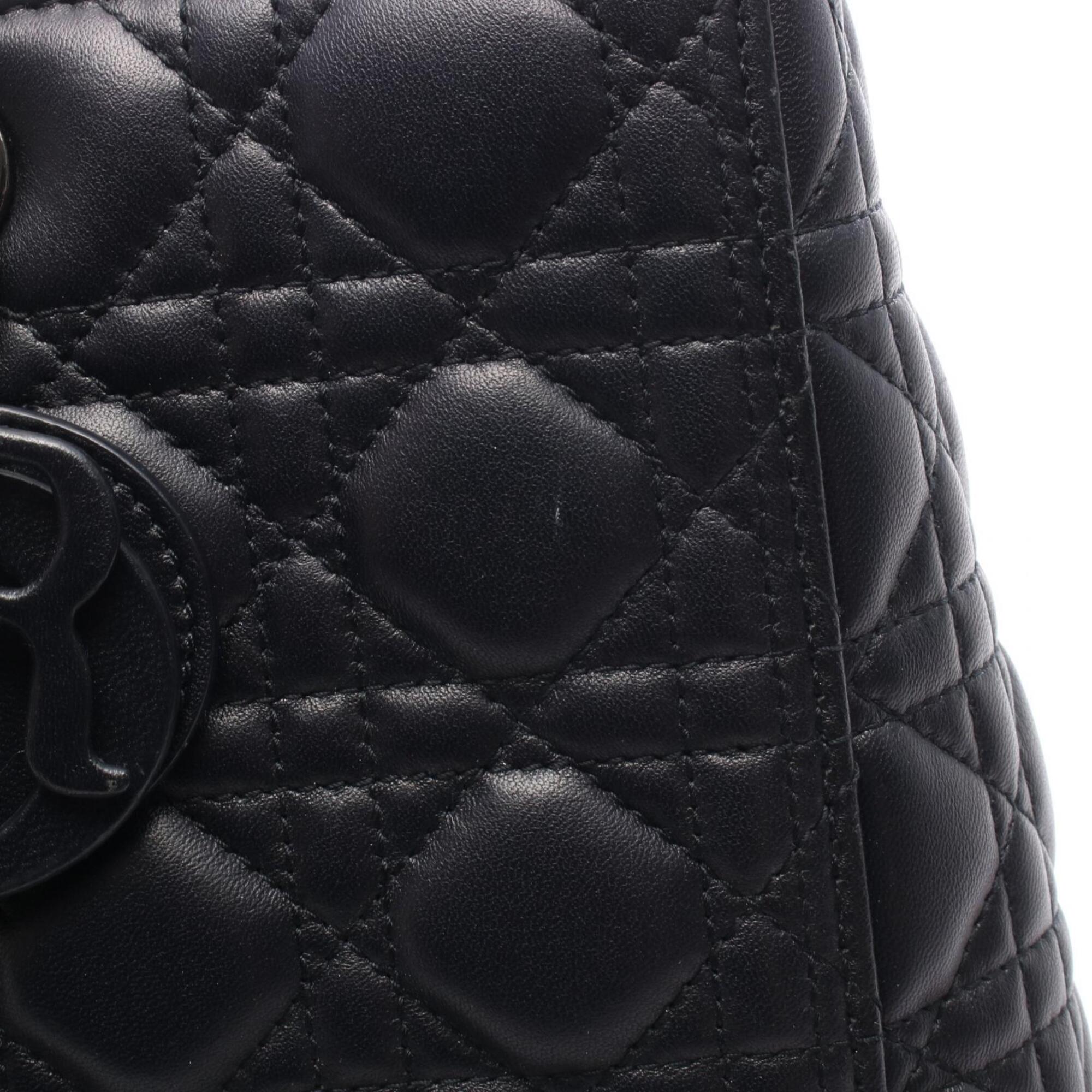 Christian Dior Black Leather Handbag (Pre-Owned)