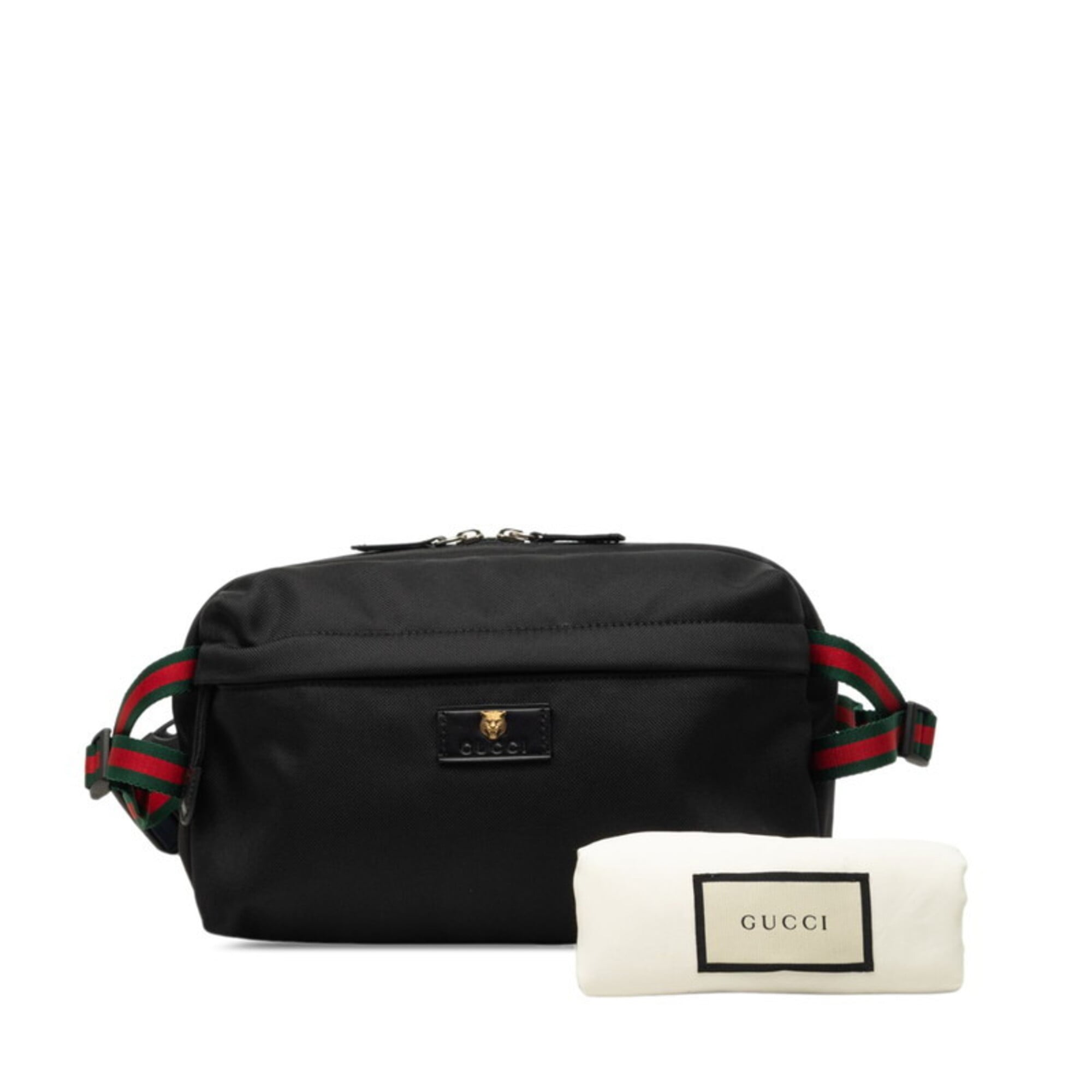 Gucci Black Canvas Fanny Pack (Pre-Owned)
