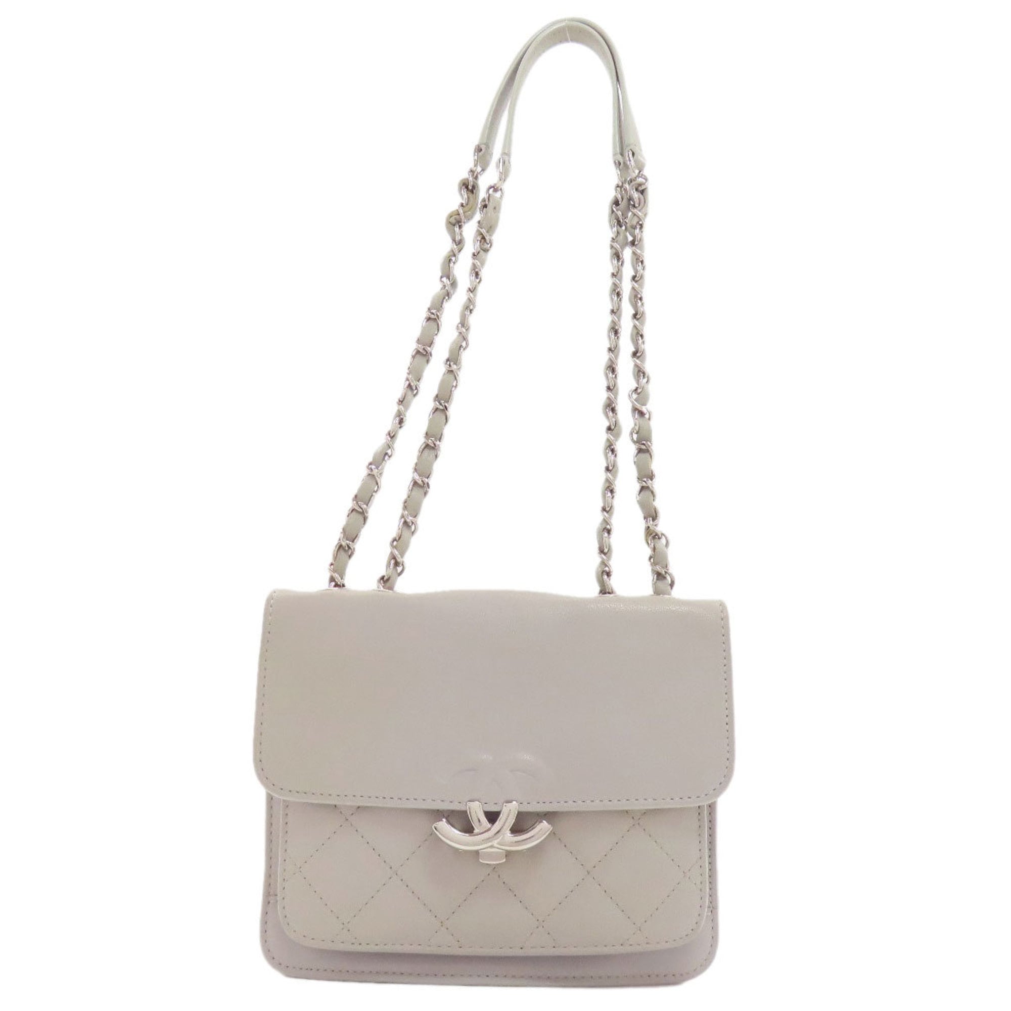 Chanel Gray Shoulder Bag (Pre-Owned)