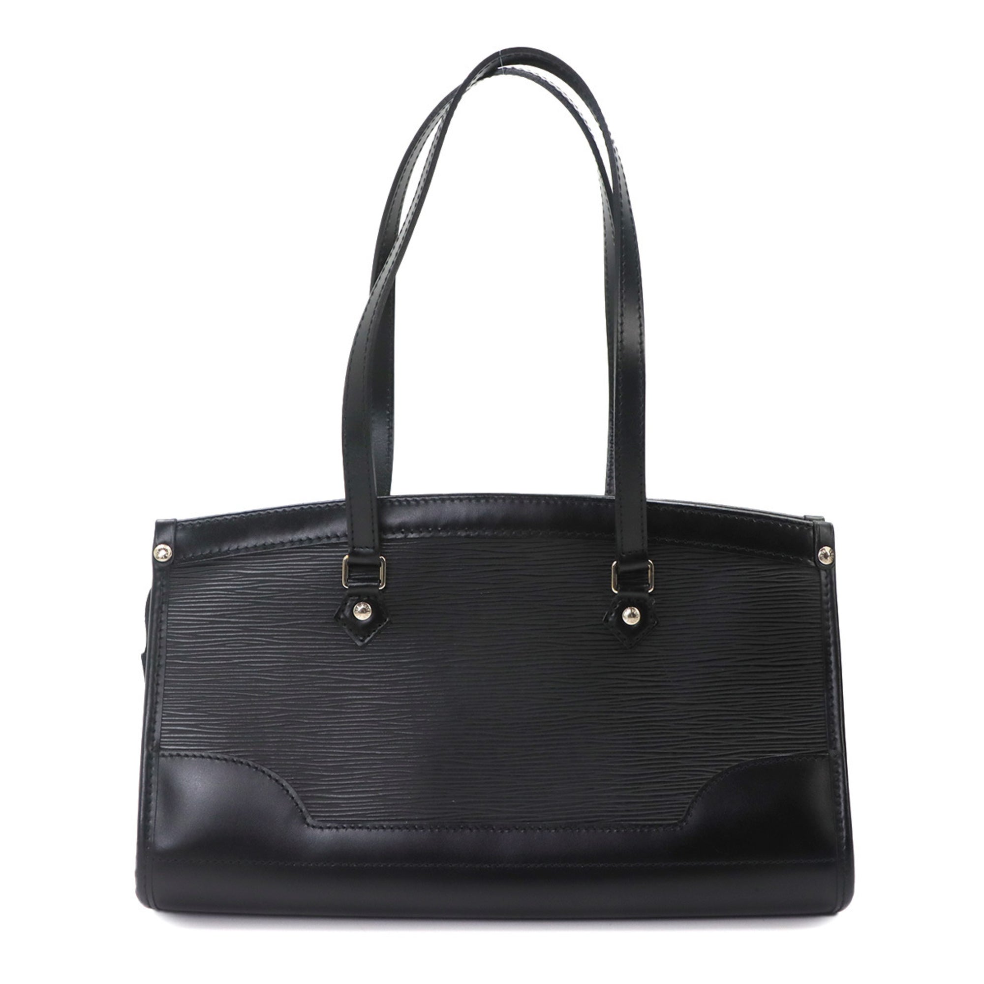Louis Vuitton Noir Epi Leather Handbag Shoulder Bag (Pre-Owned)