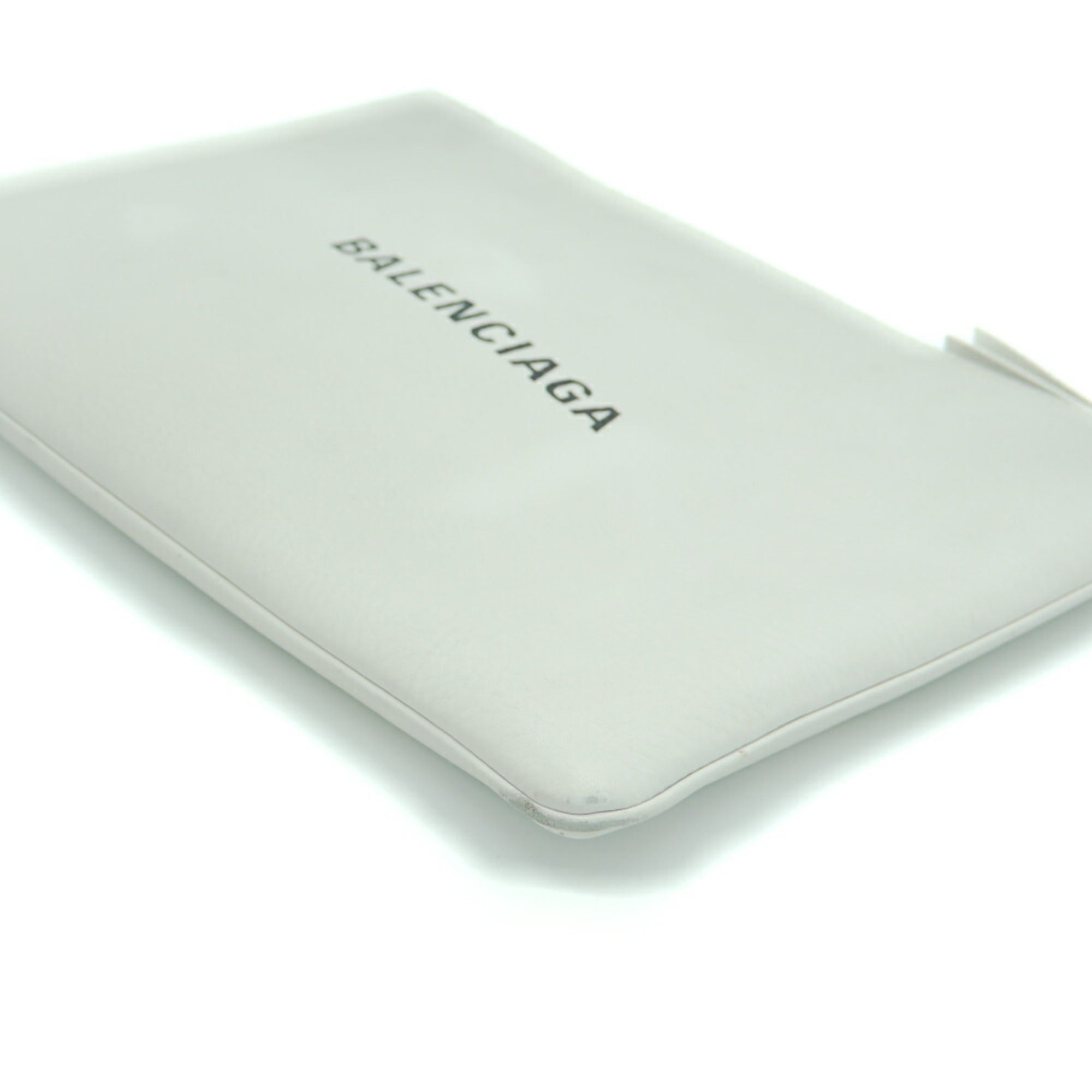 Balenciaga White Leather Clutch Bag (Pre-Owned)