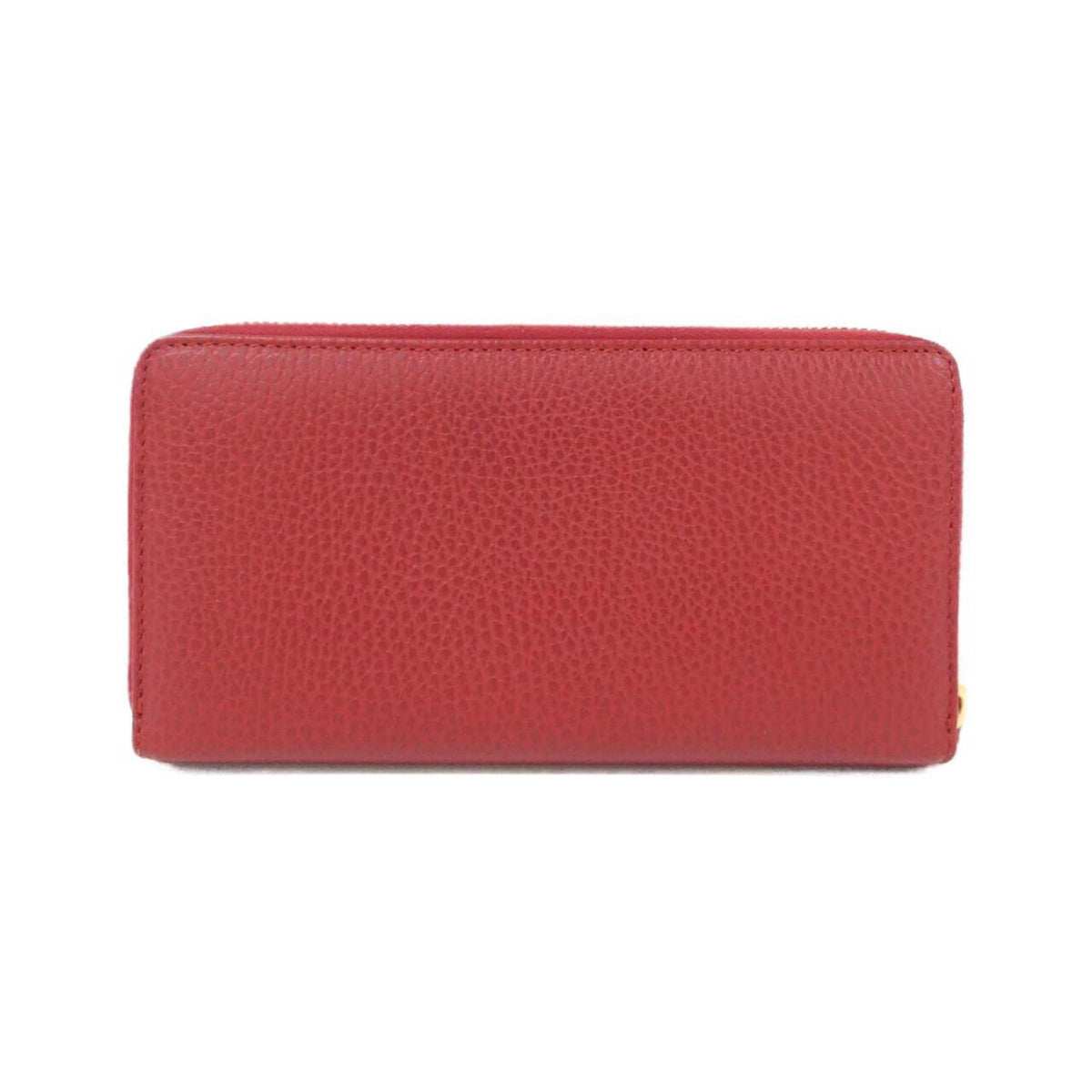Gucci Red Color Leather Long Wallet (Bi-Fold) (Pre-Owned)