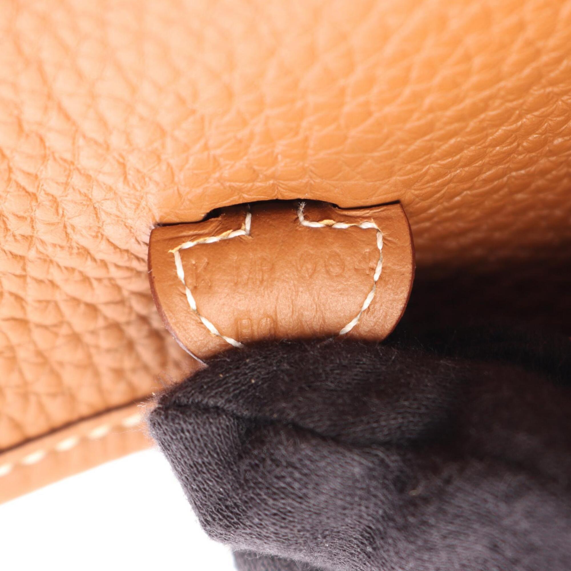 Hermes Brown Taurillon Clemence Leather Shoulder Bag (Pre-Owned)