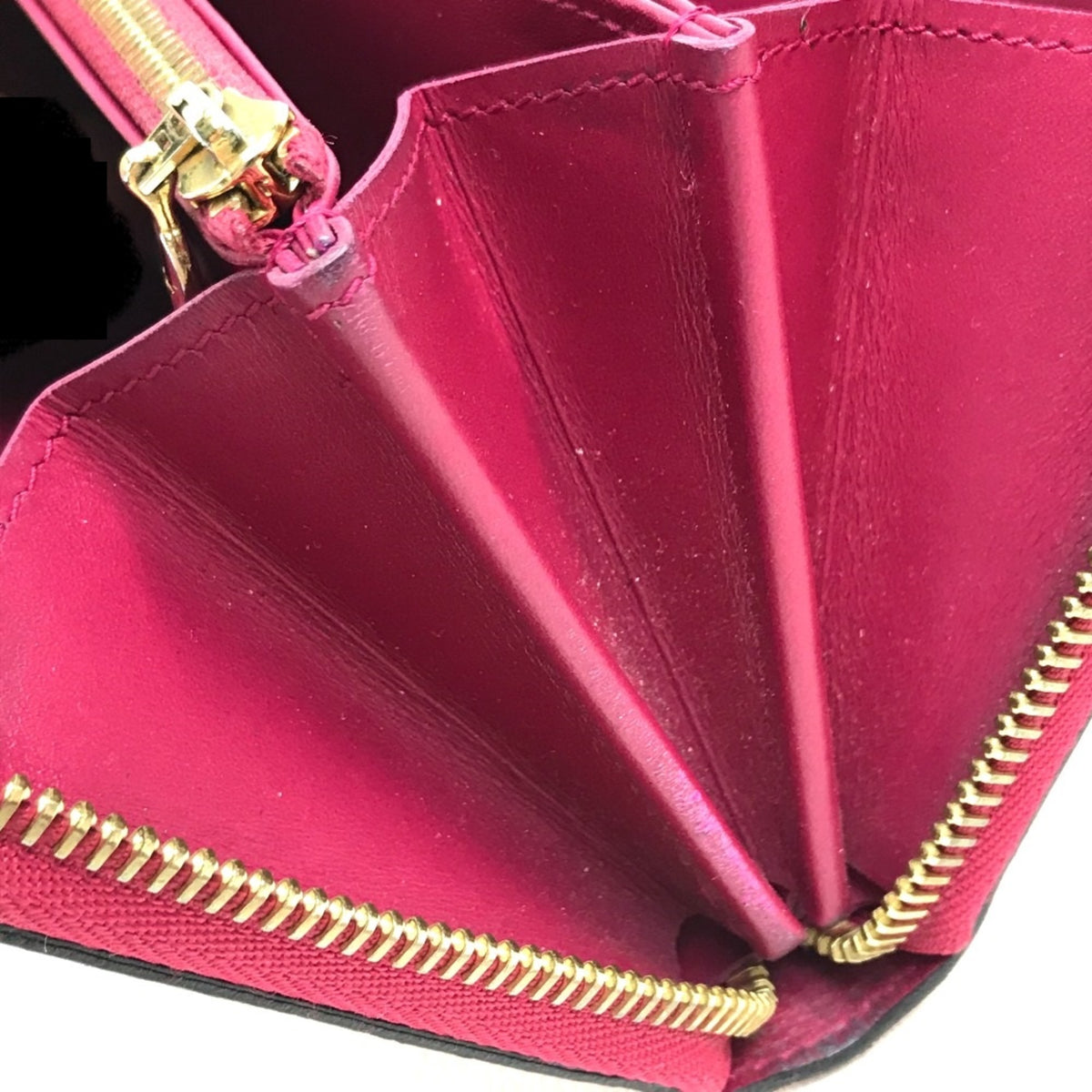 Louis Vuitton Pink Leather Long Wallet (Bi-Fold) (Pre-Owned)