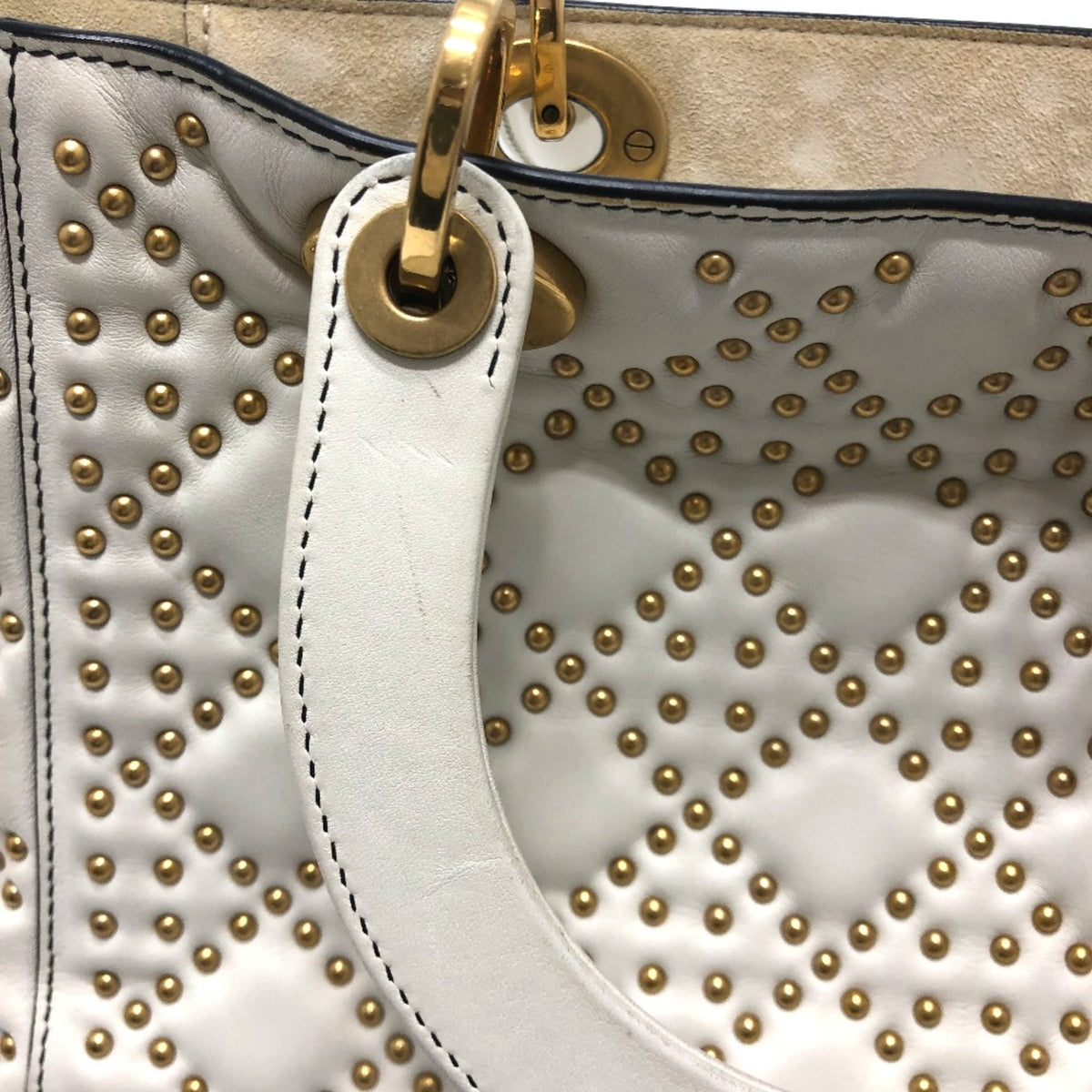 Christian Dior White Leather Handbag (Pre-Owned)