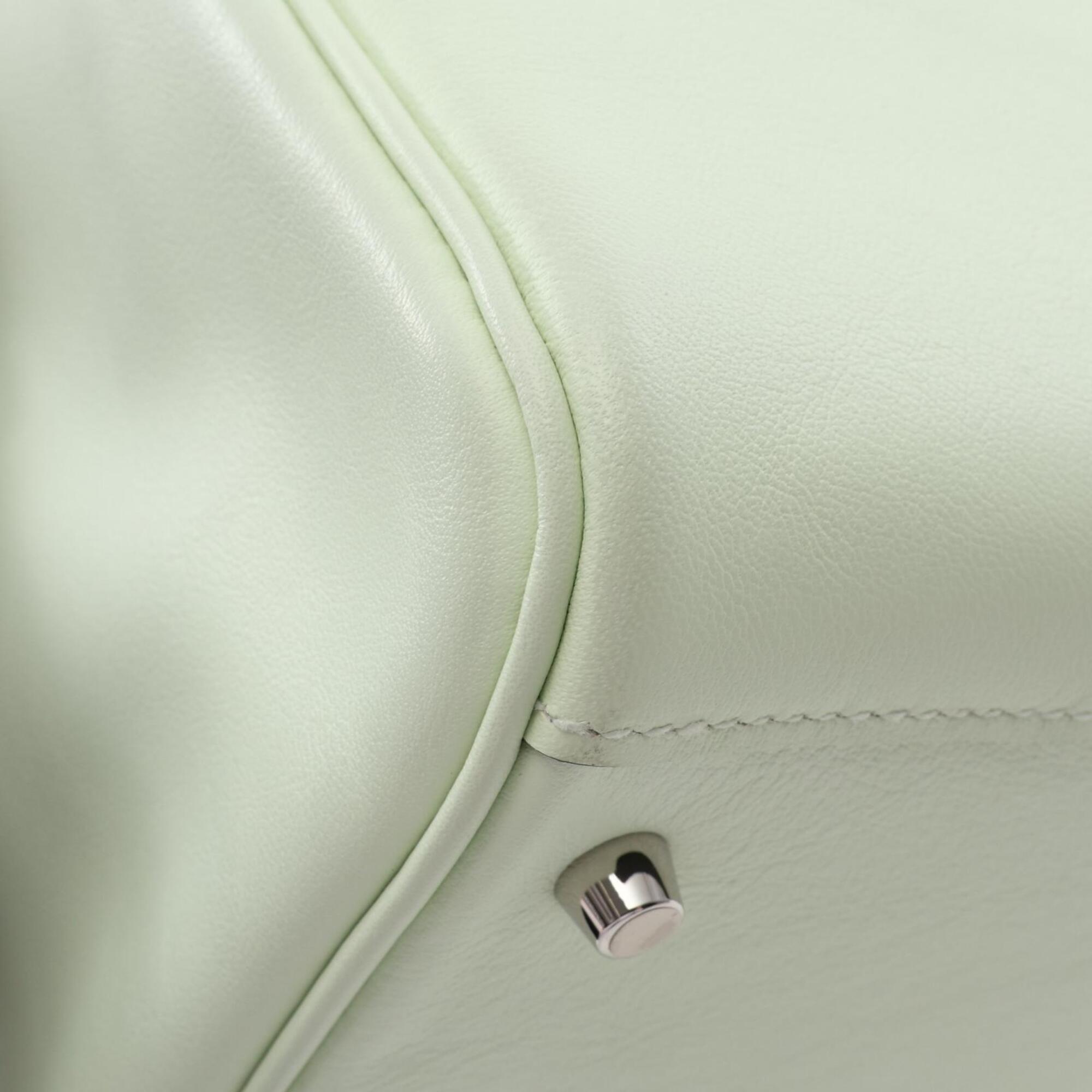 Hermes Green Swift Leather Handbag Shoulder Bag (Pre-Owned)