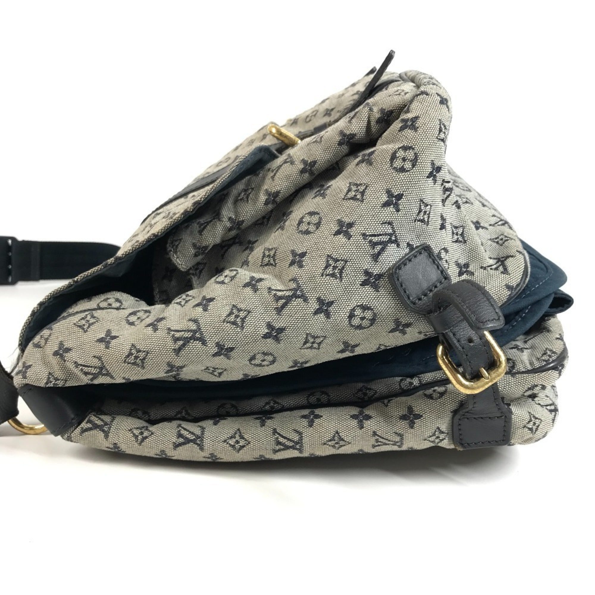 Louis Vuitton Navy Monogram Mini Messenger Bag Shoulder Bag (Pre-Owned)