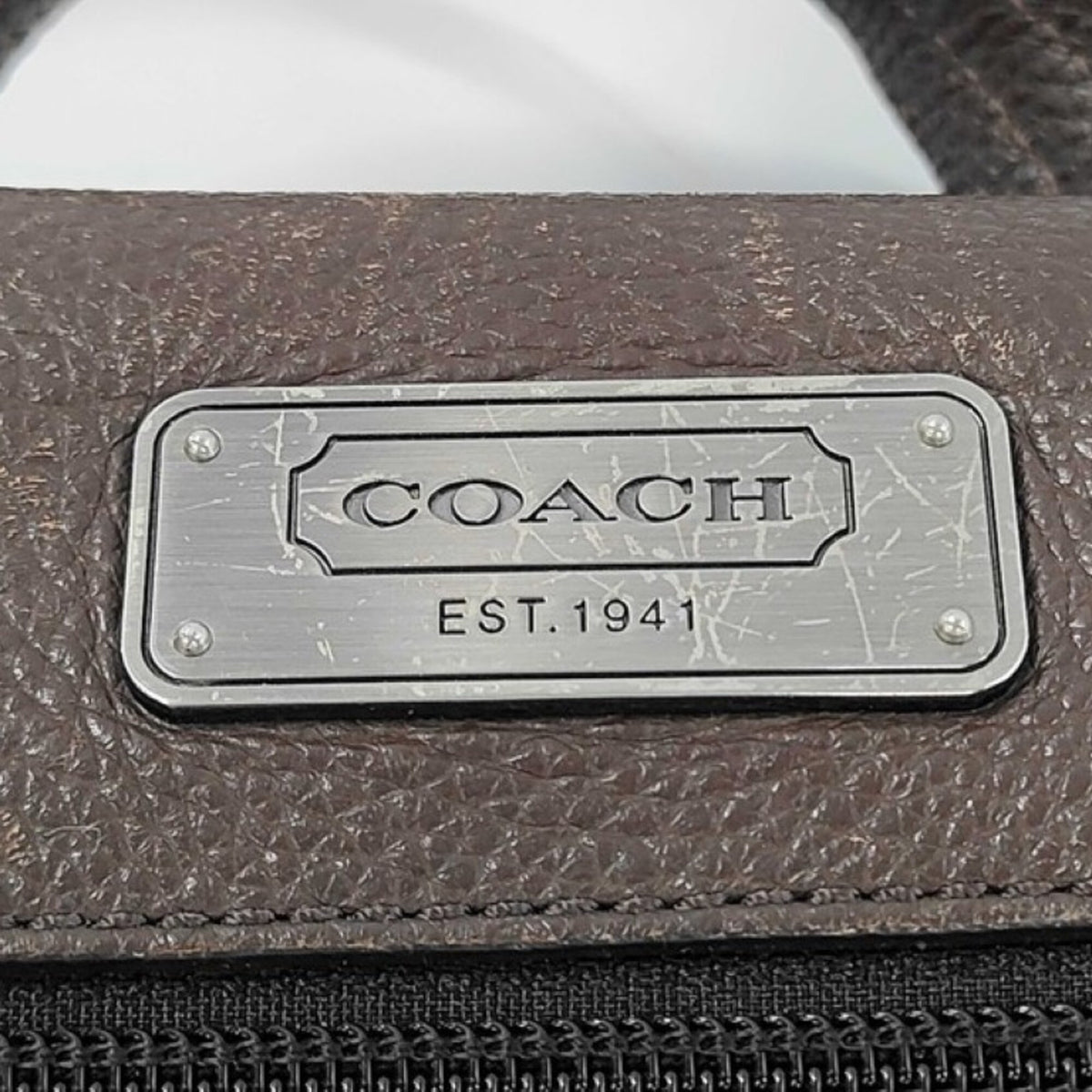 Coach Brown Leather Briefcase (Pre-Owned)