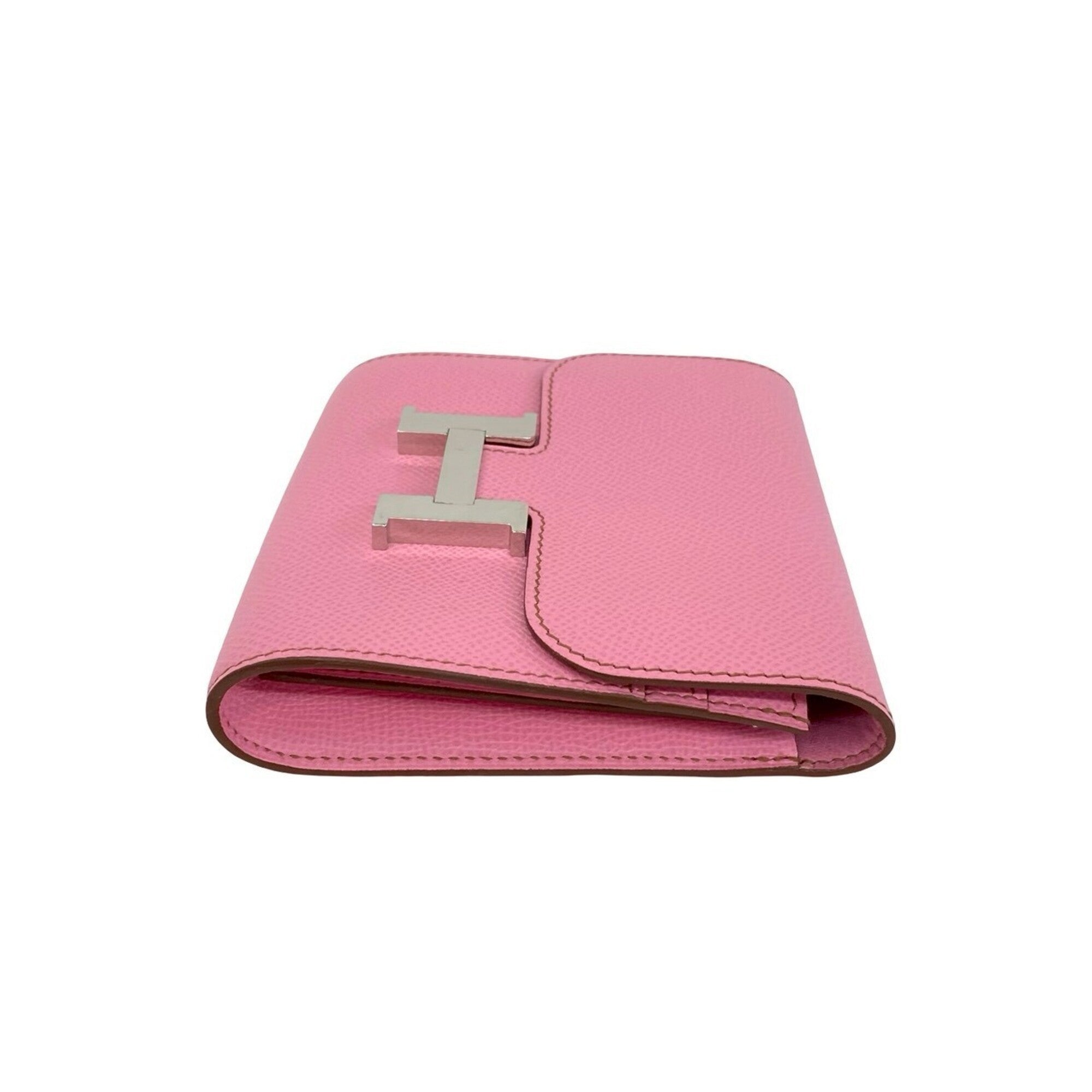 Hermes Pink Epsom Leather Wallet (Bi-Fold) (Pre-Owned)
