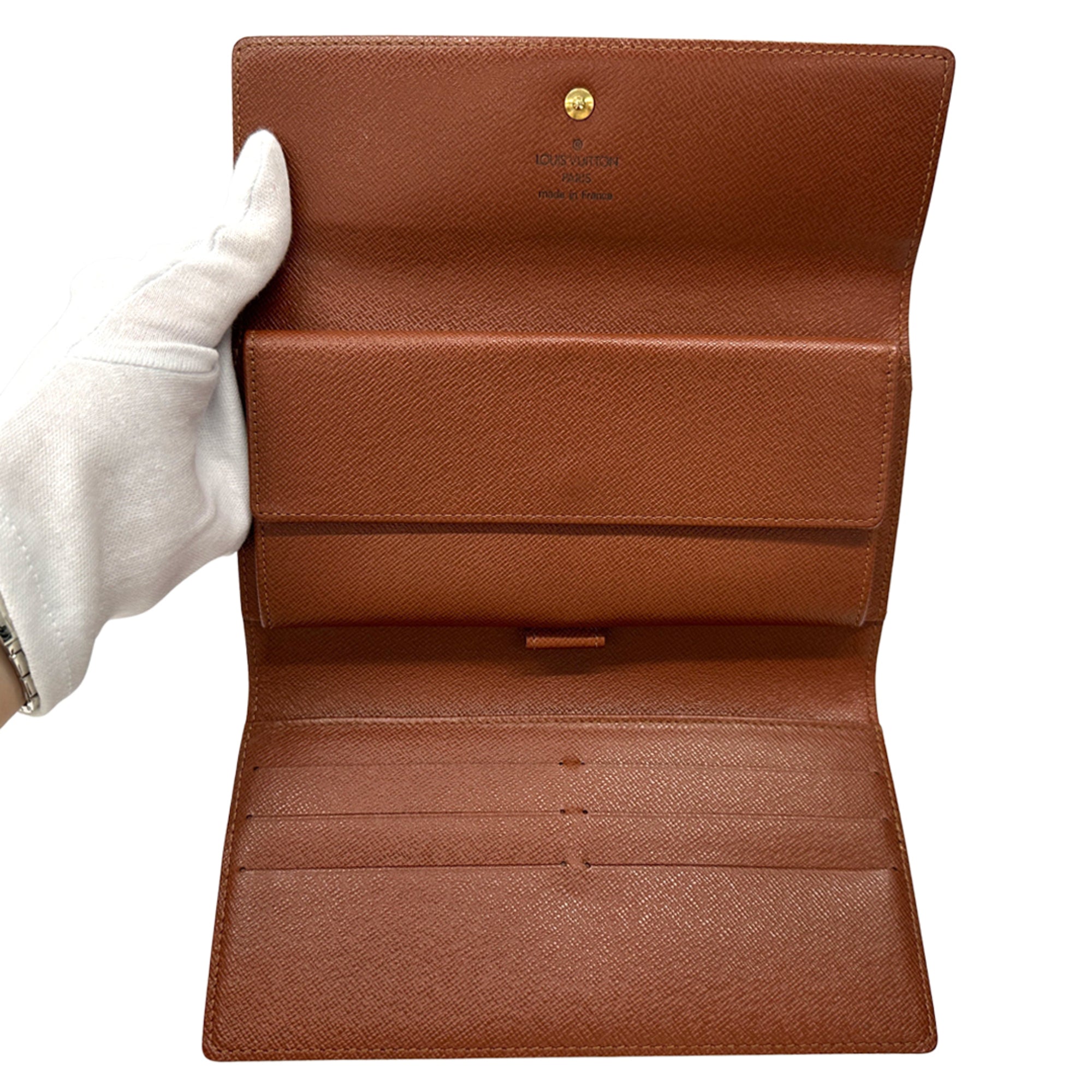 Louis Vuitton Brown Monogram Monogram Long Wallet (Tri-Fold) (Pre-Owned)