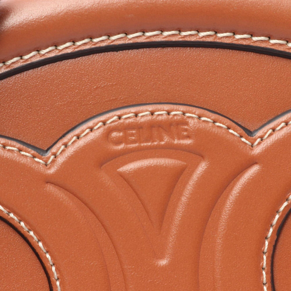 Celine Brown Leather Handbag Shoulder Bag (Pre-Owned)