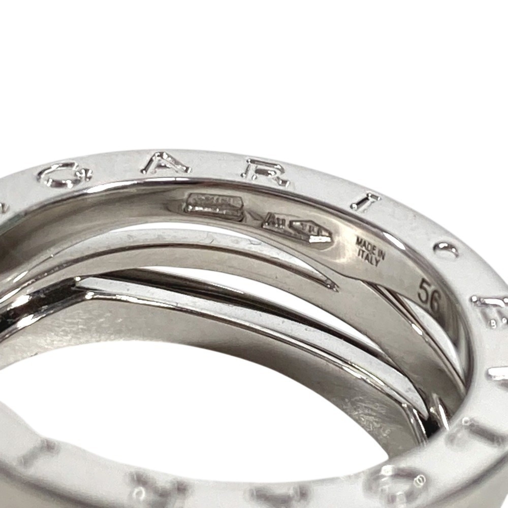 Bvlgari Silver White Gold (18K) Band Ring (Pre-Owned)