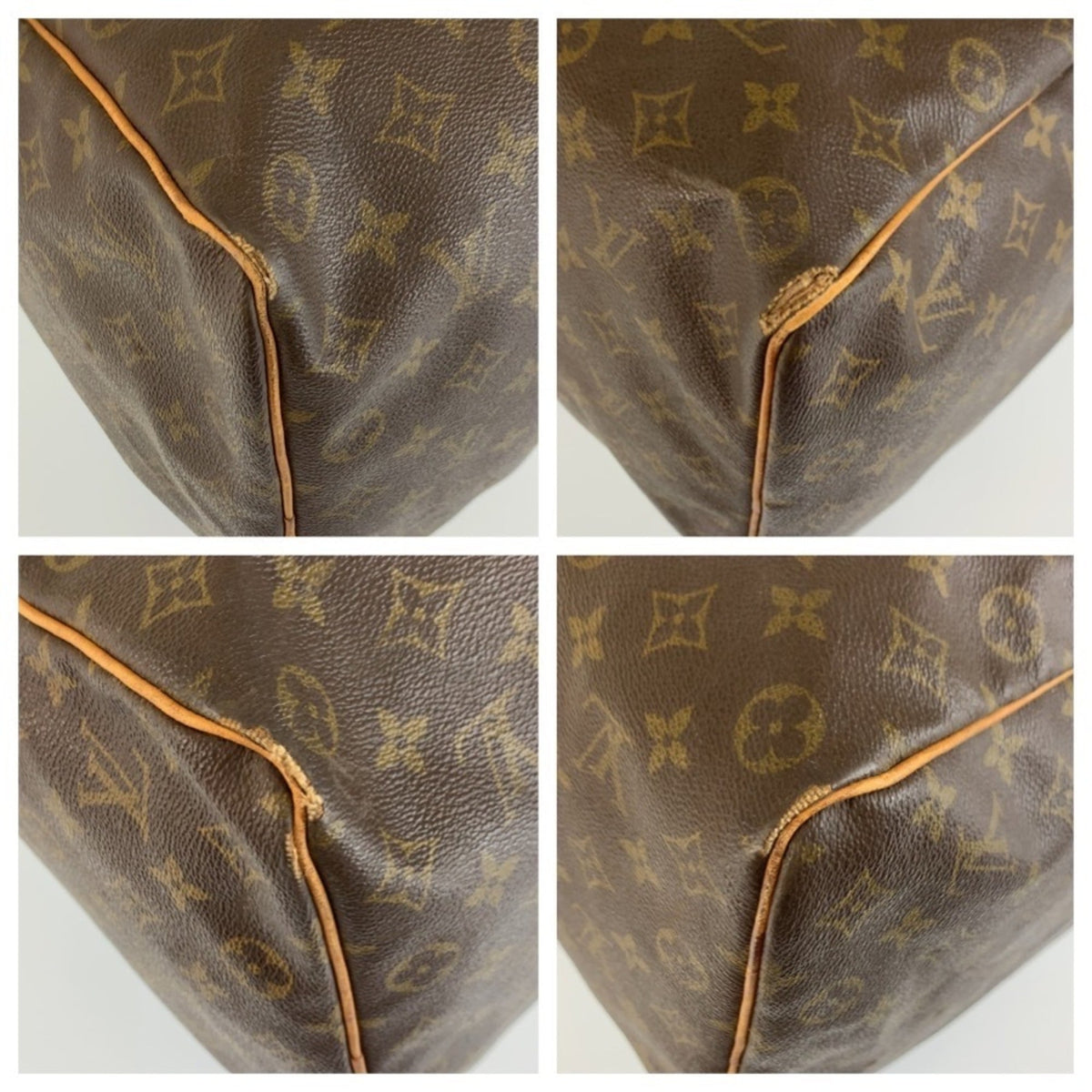 Louis Vuitton Brown Pvc Leather Boston Bag Handbag (Pre-Owned)