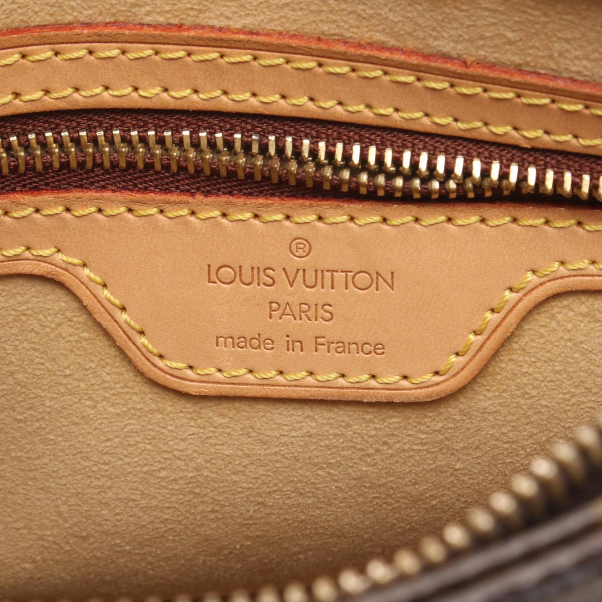 Louis Vuitton Brown Coated Canvas Pvc Monogram Leather Handbag Shoulder Bag (Pre-Owned)