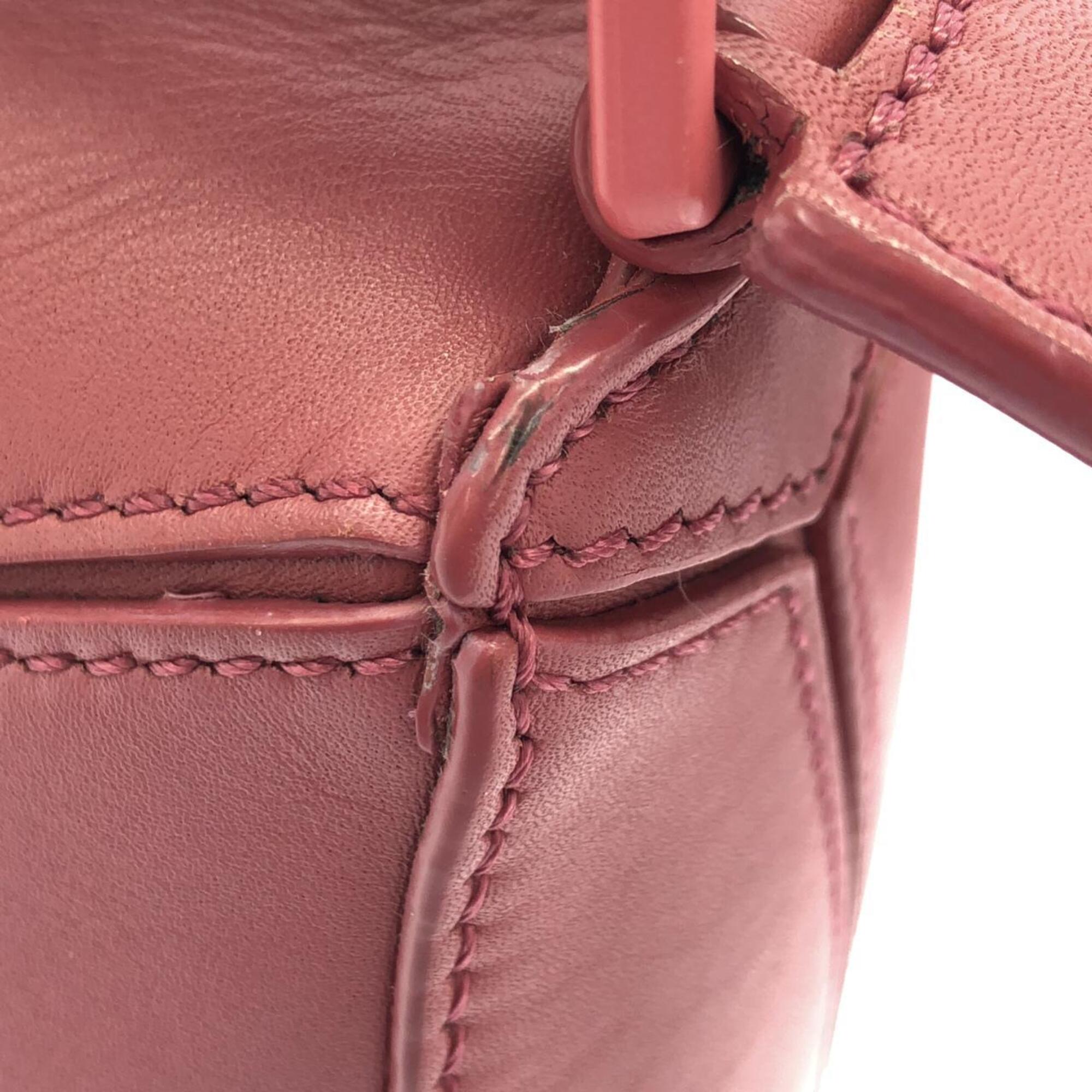 Loewe Pink Leather Handbag (Pre-Owned)