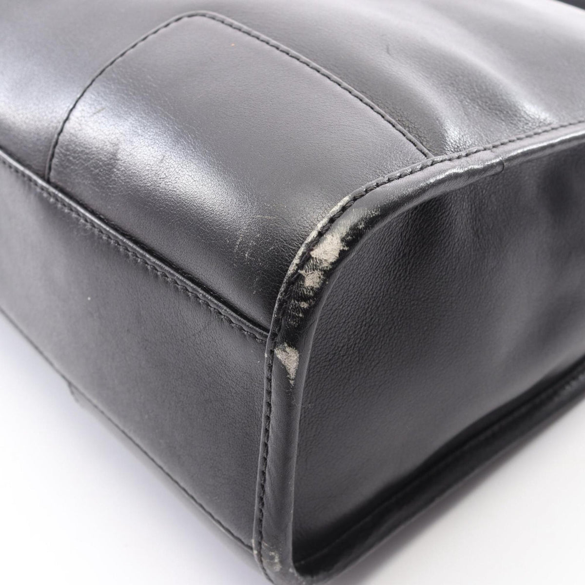 Loewe Black Leather Handbag Shoulder Bag (Pre-Owned)