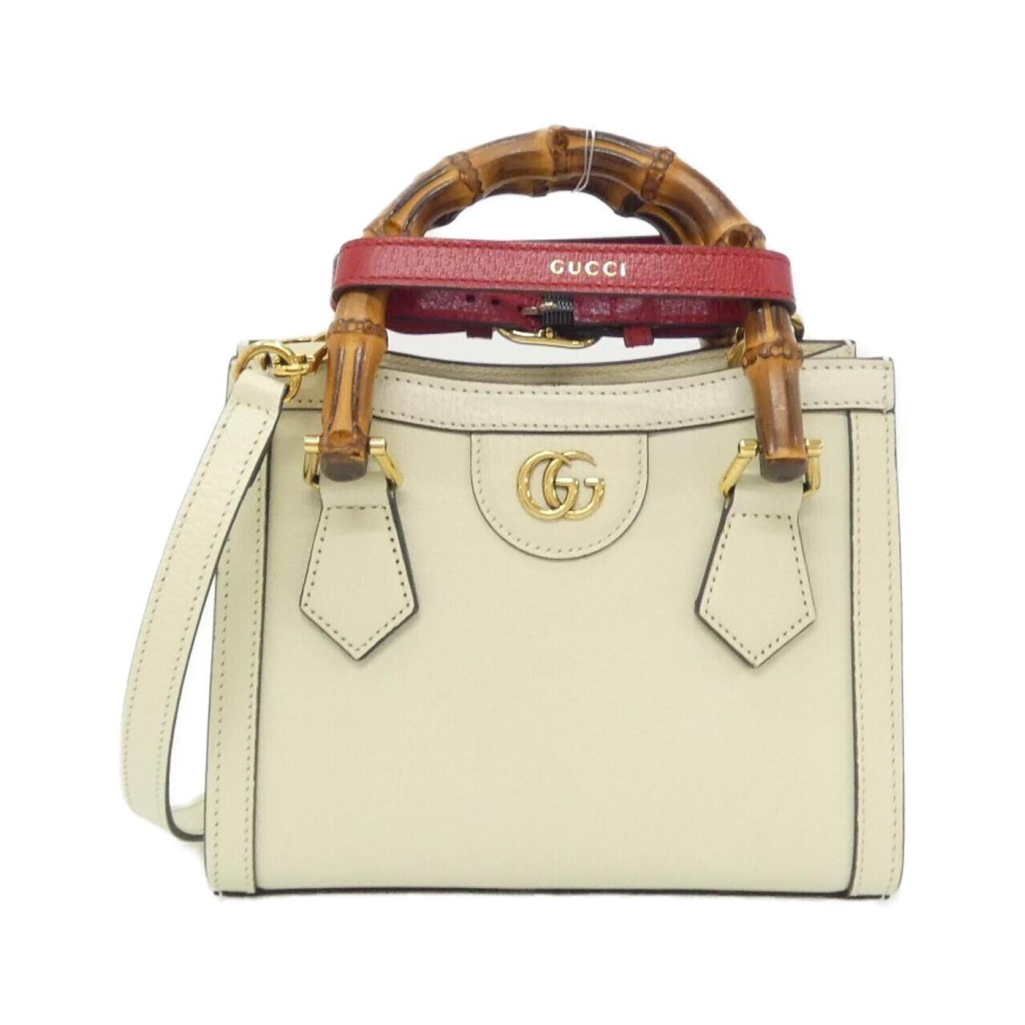 Gucci White Leather Handbag (Pre-Owned)
