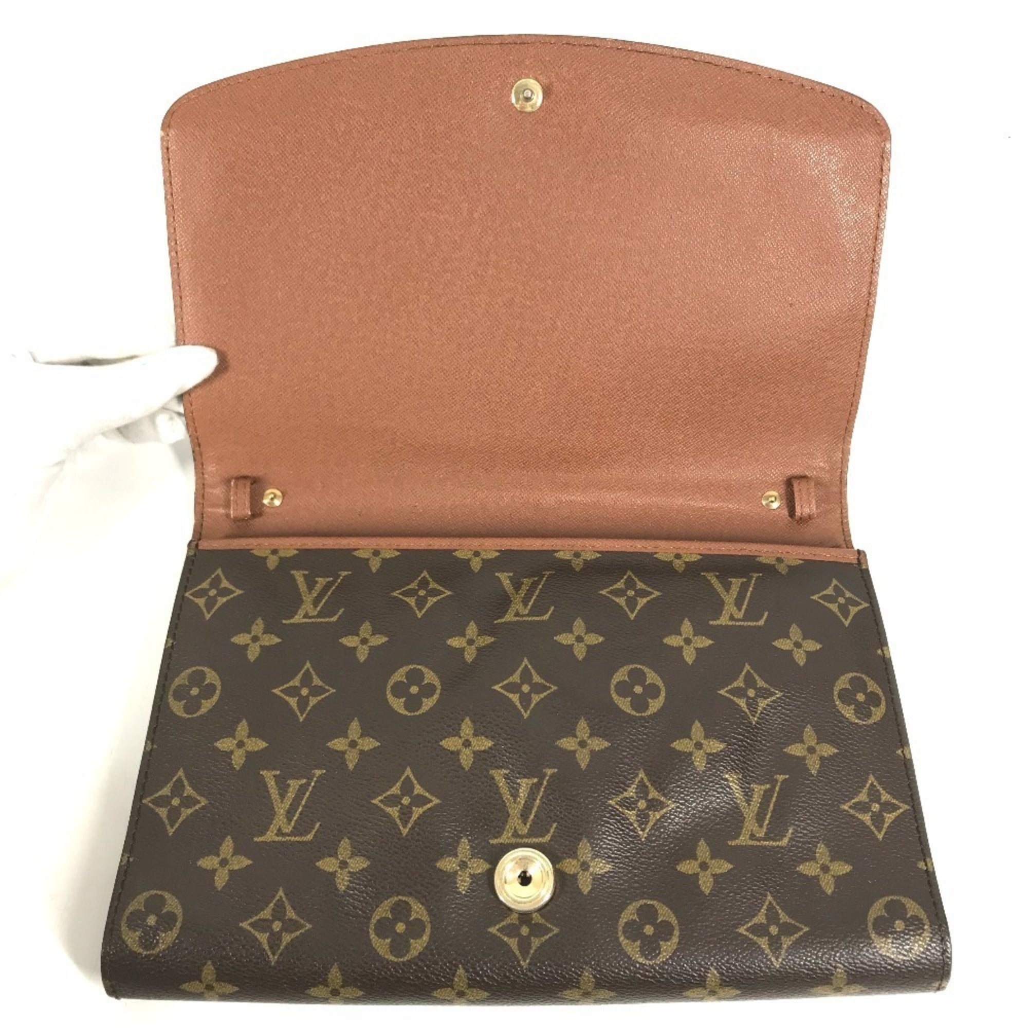 Louis Vuitton Monogram Brown Monogram Clutch Bag (Pre-Owned)