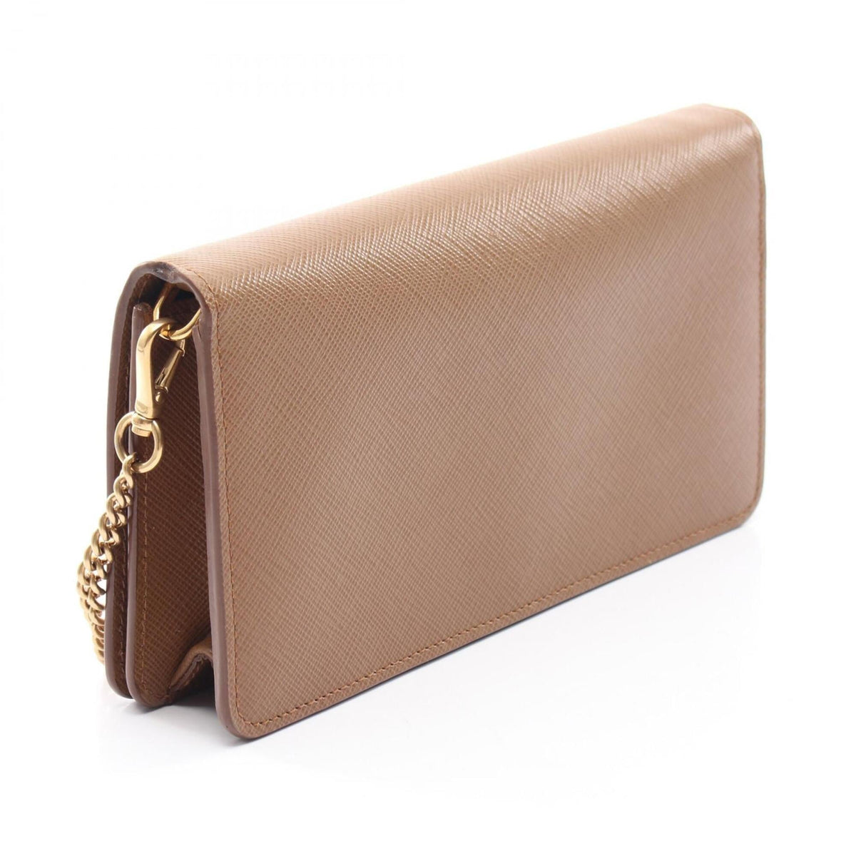 Prada Brown Leather Handbag Shoulder Bag (Pre-Owned)