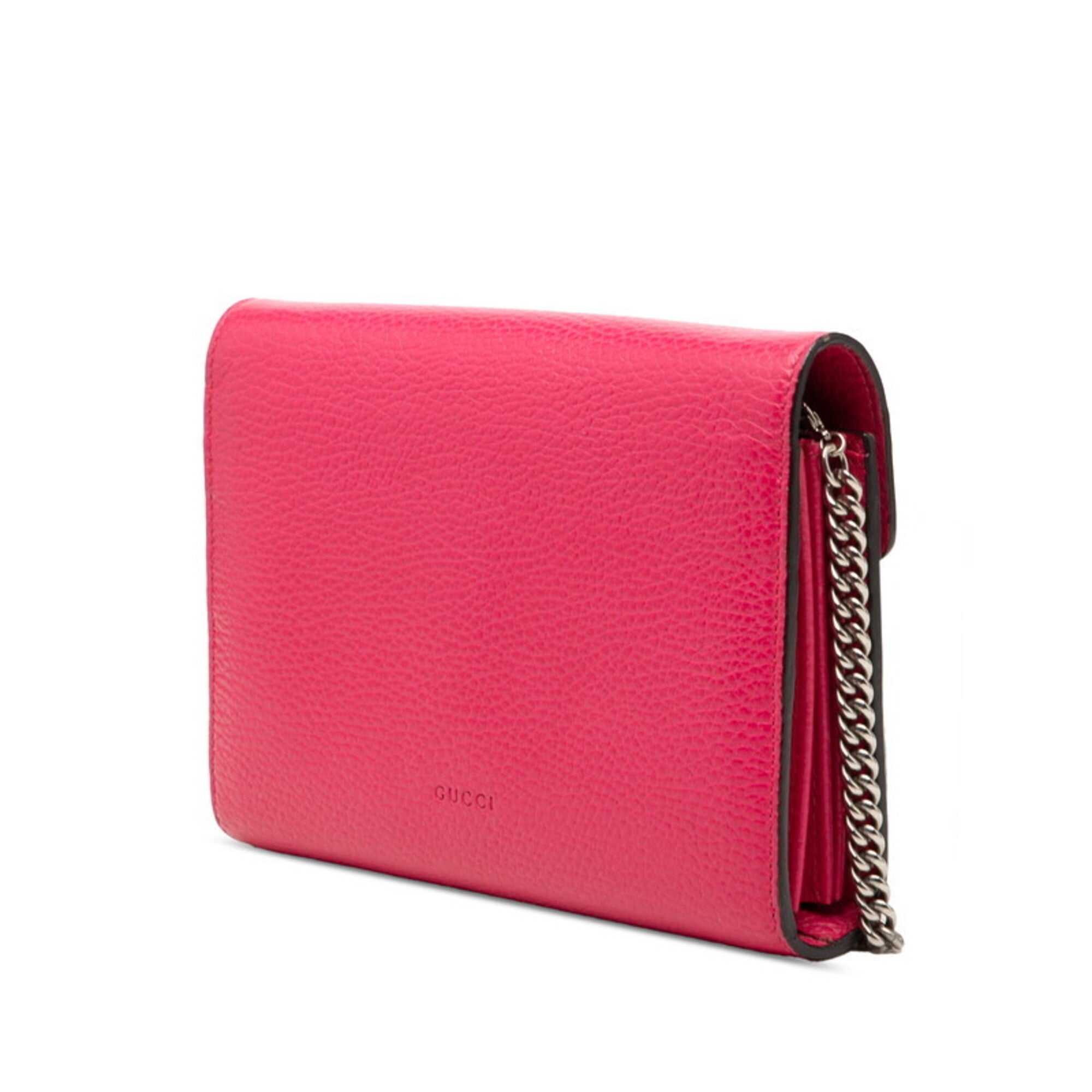 Gucci Pink Pvc Leather Shoulder Bag (Pre-Owned)
