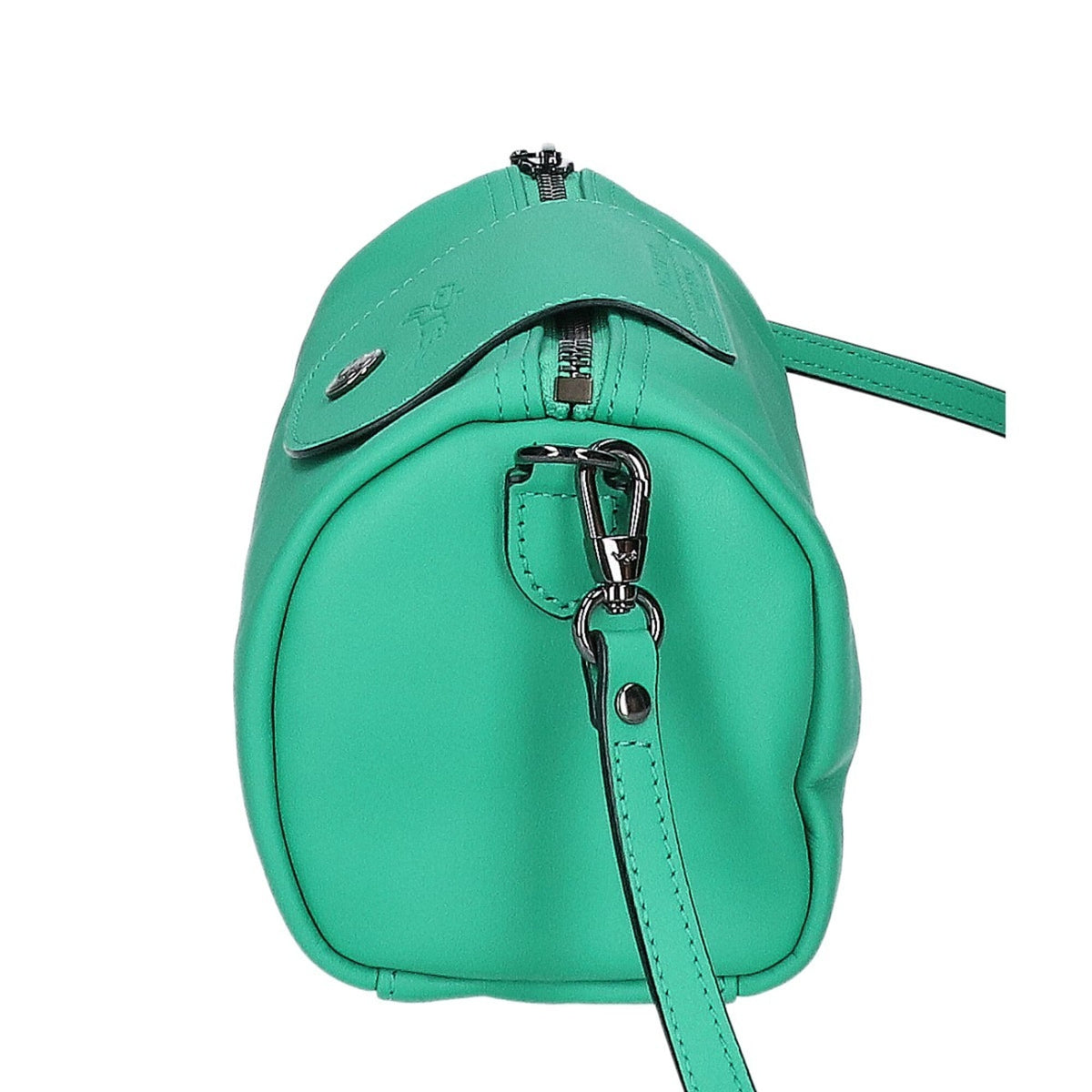 Longchamp Green Leather Crossbody Bag Shoulder Bag (Pre-Owned)