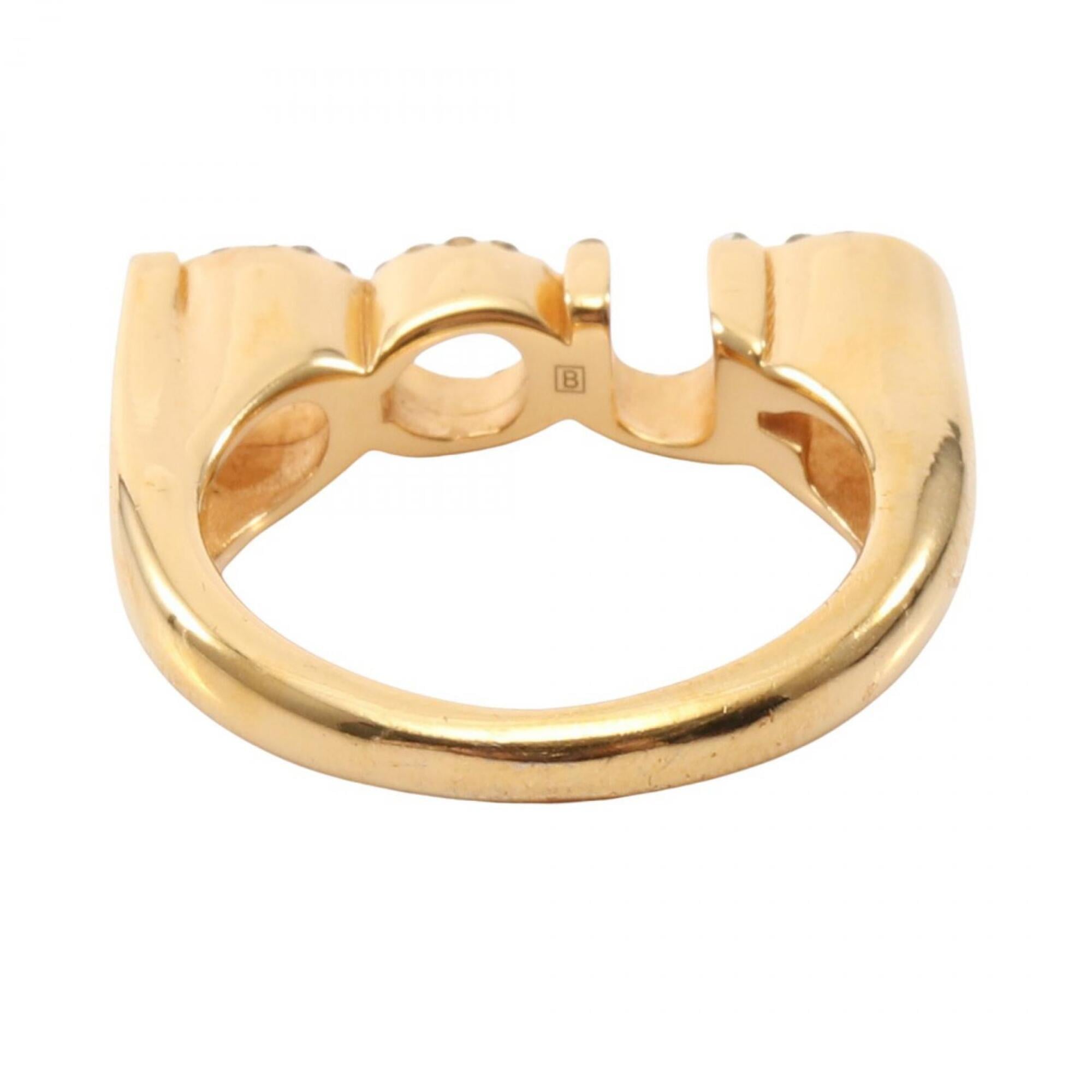 Gucci Gold Gold Plating Band Ring (Pre-Owned)