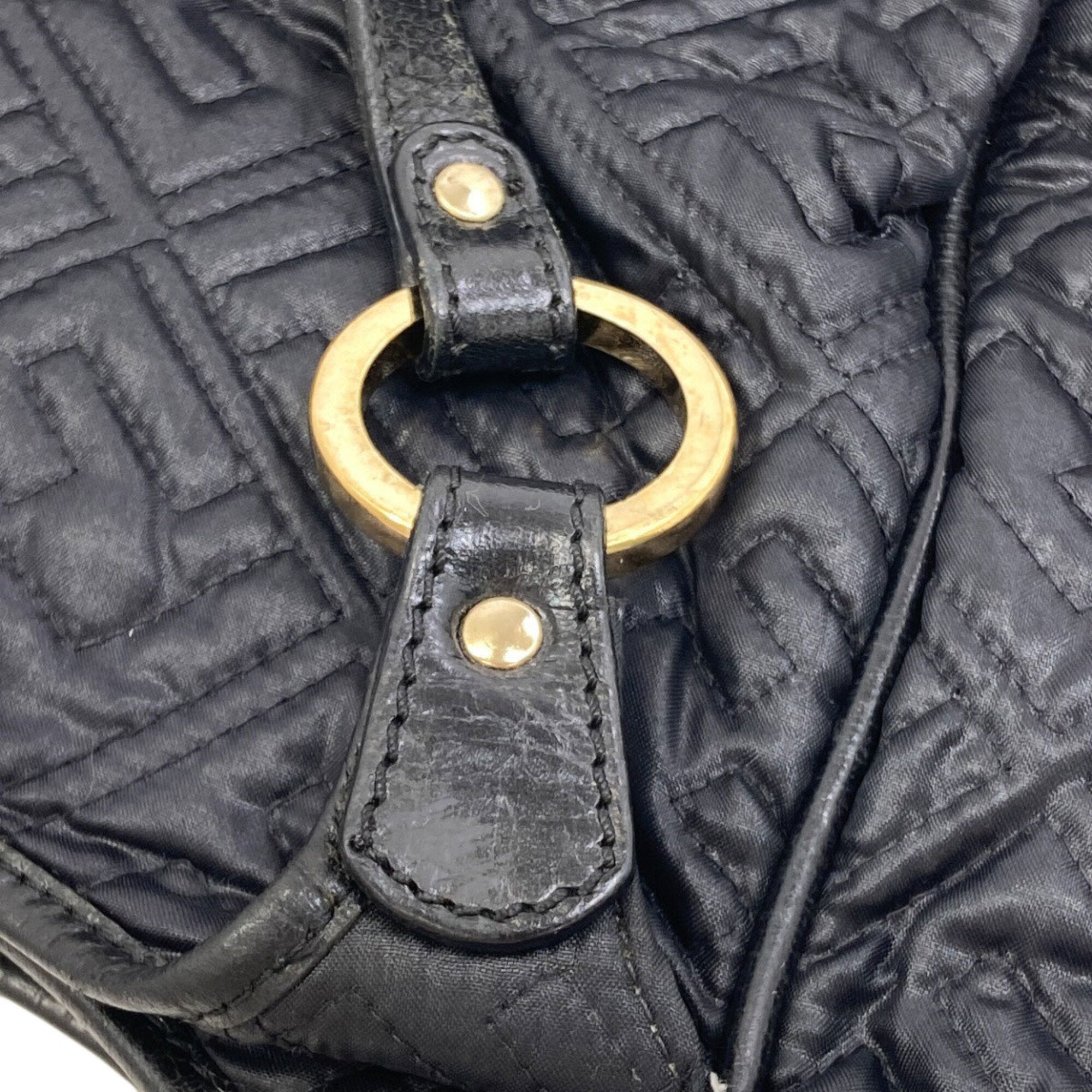 Fendi Zucca Black Nylon Tote Bag (Pre-Owned)
