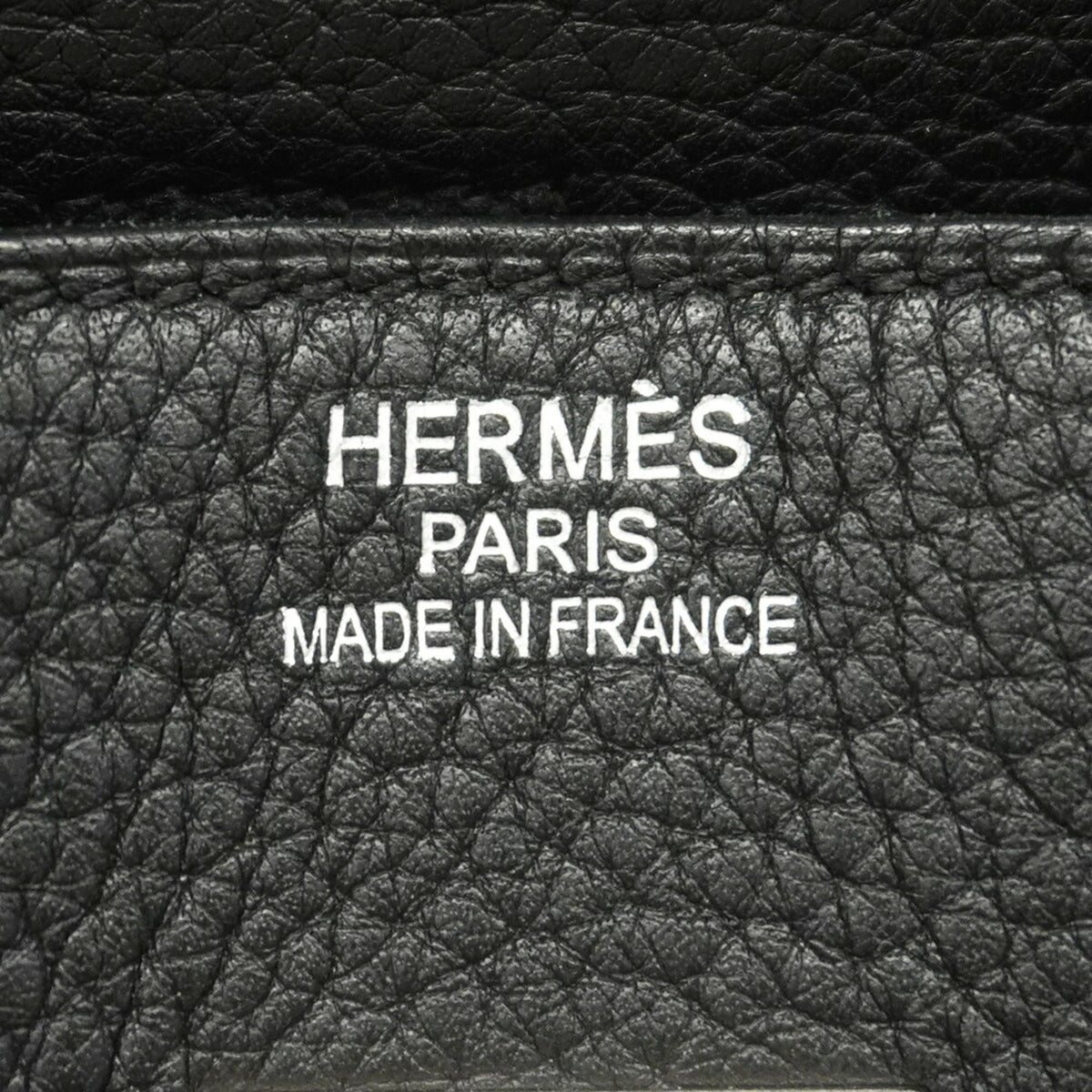Hermes Black Togo Leather Handbag (Pre-Owned)