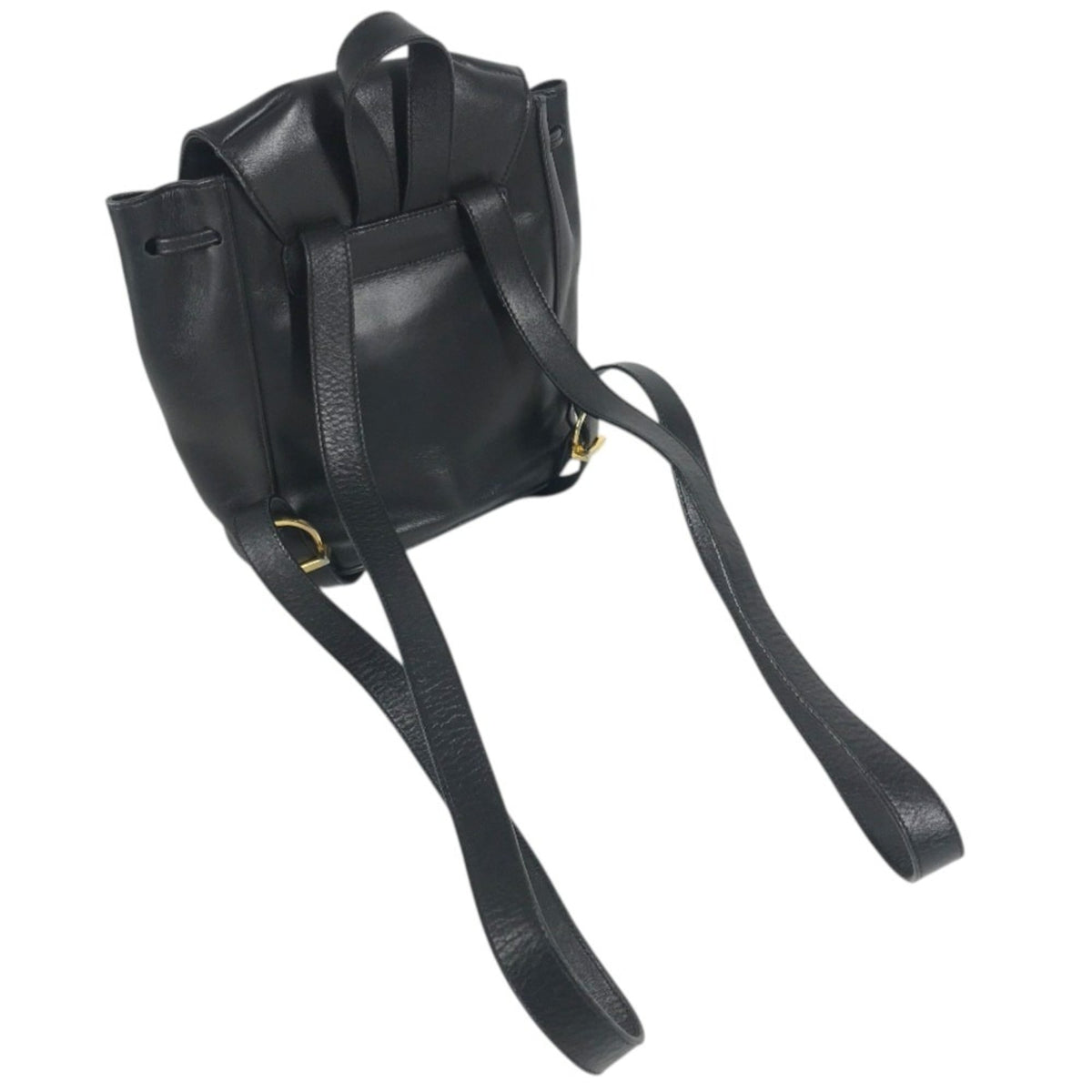 Salvatore Ferragamo Black Leather Backpack (Pre-Owned)